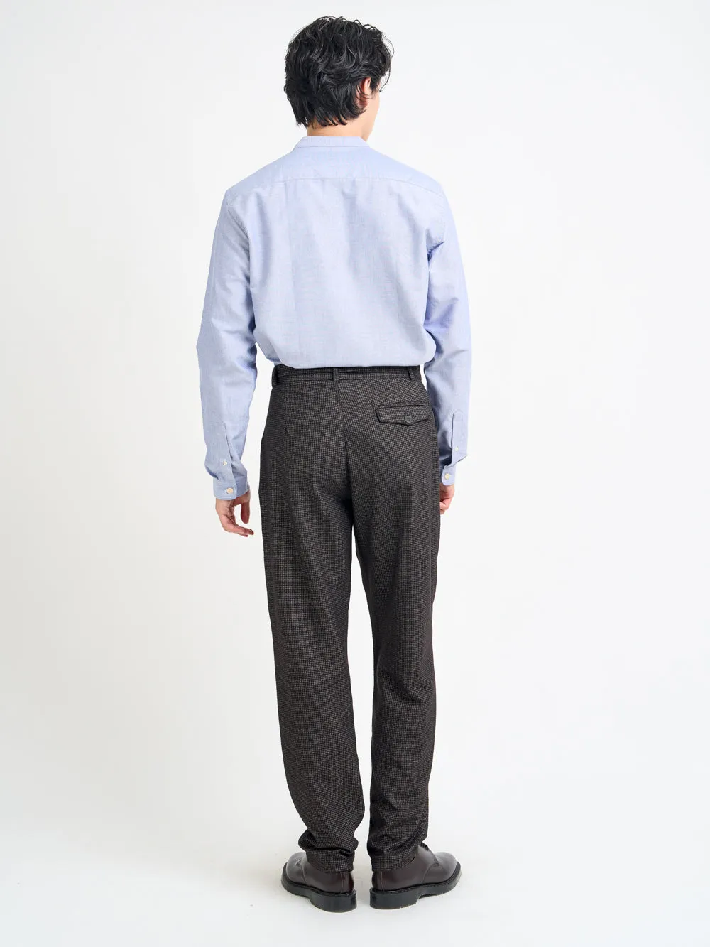 Grandad Shirt Brecon Blue sold by Oliver Spencer product image thumbnail 3
