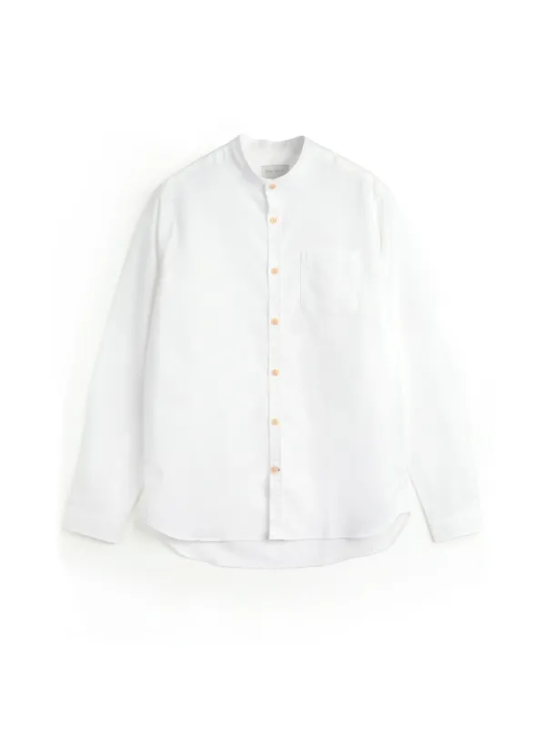 Grandad Shirt Brecon White sold by Oliver Spencer