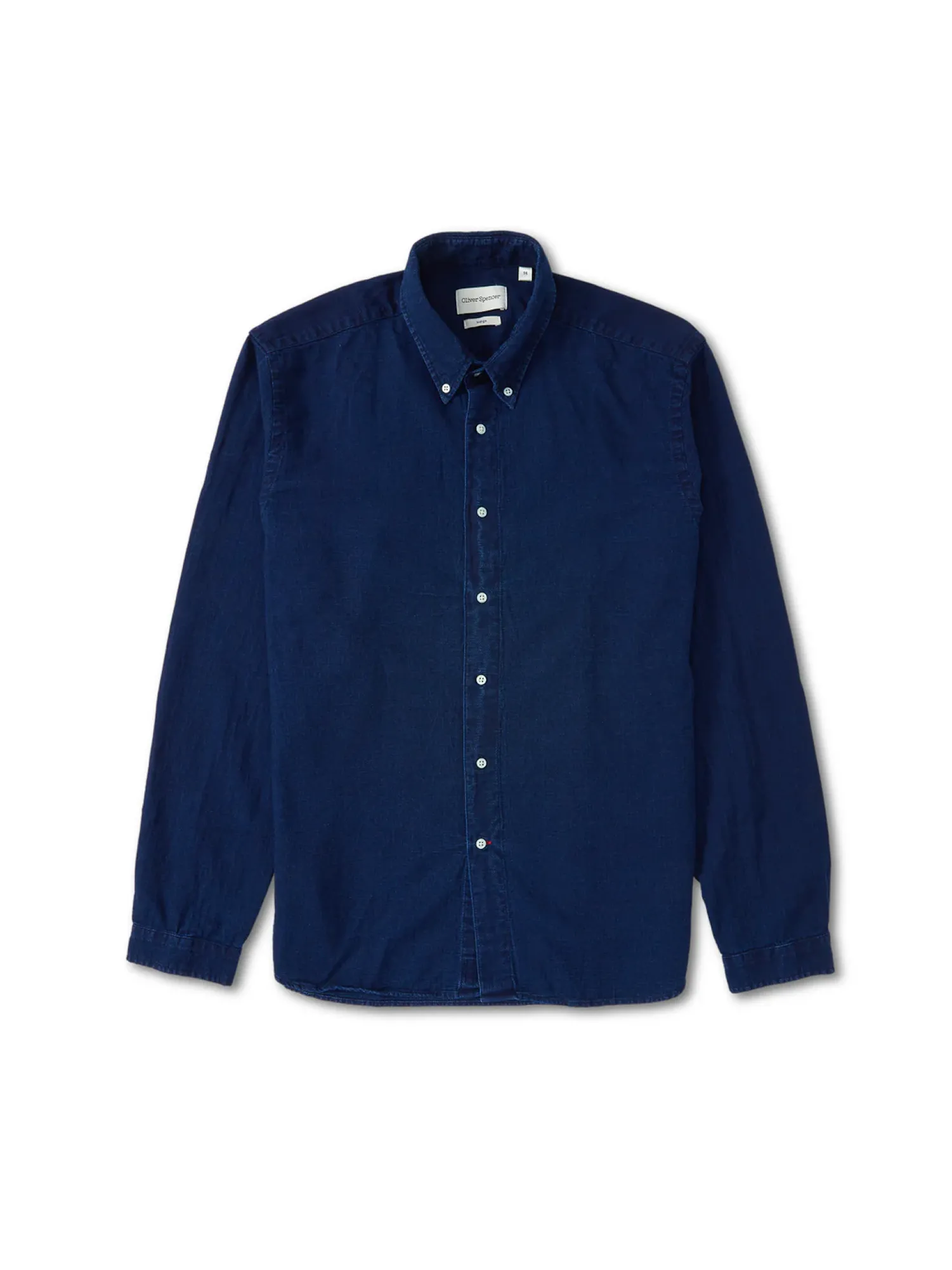 Brook Shirt Kildale Indigo Rinse sold by Oliver Spencer
