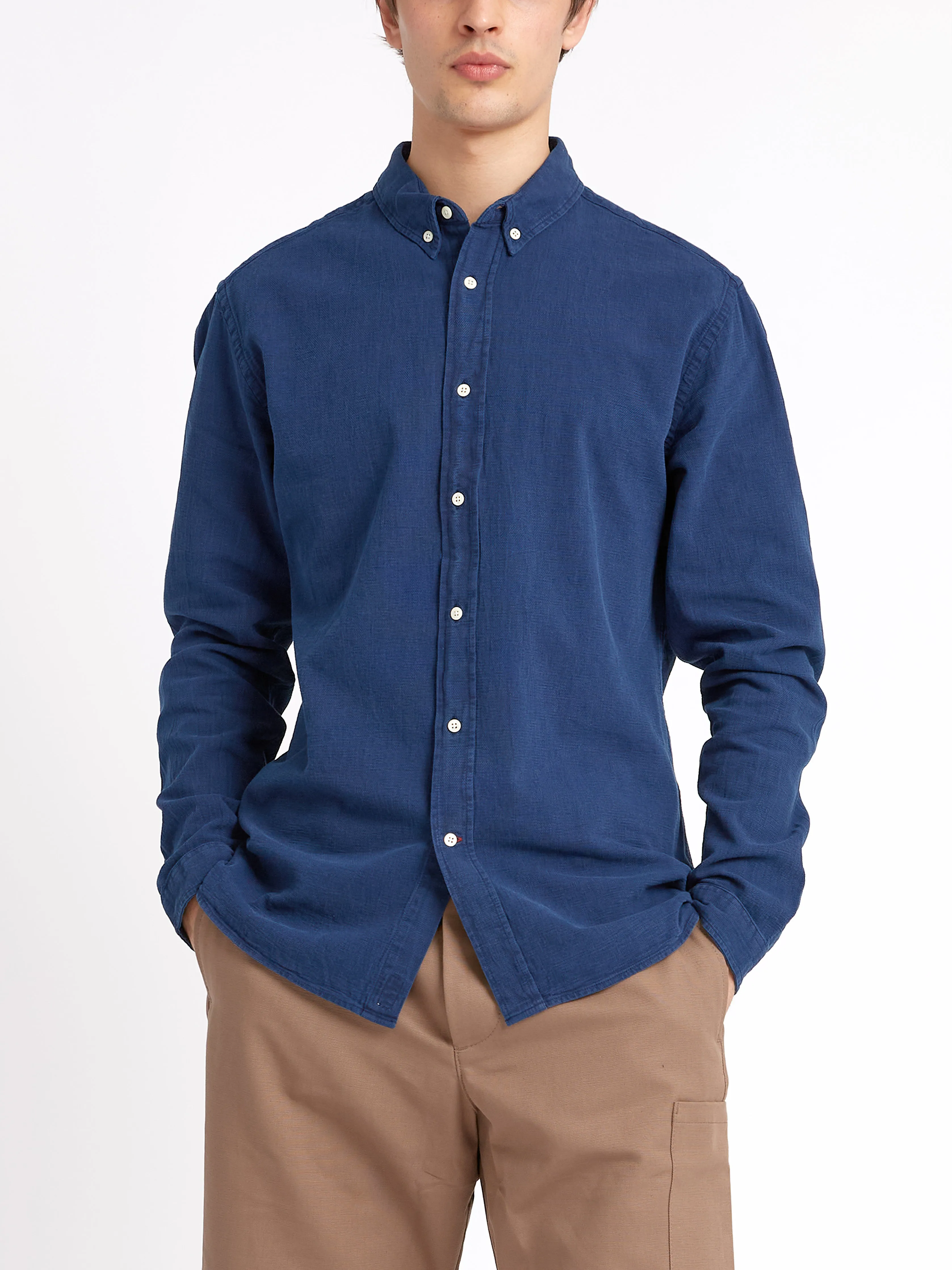 Brook Shirt Kildale Indigo Rinse sold by Oliver Spencer product image thumbnail 5