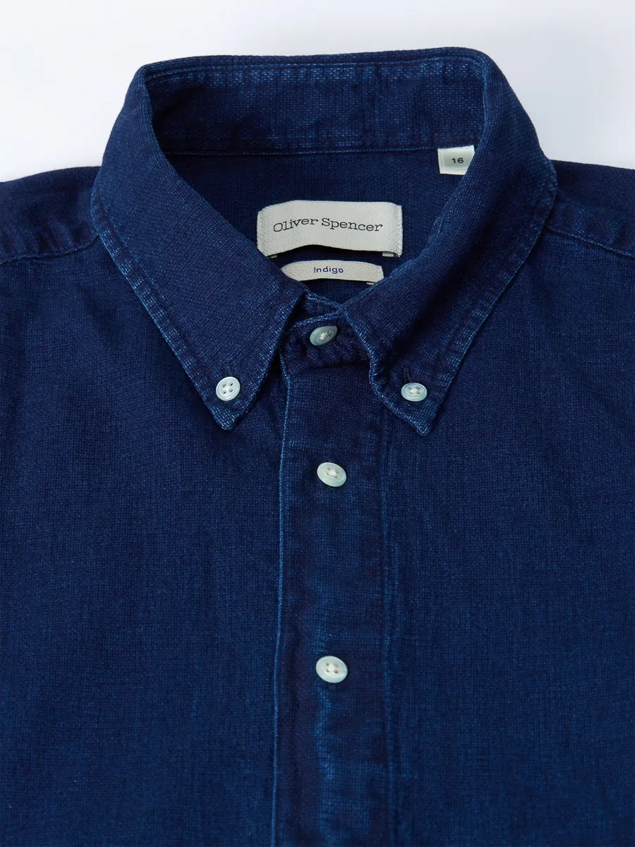 Brook Shirt Kildale Indigo Rinse sold by Oliver Spencer product image thumbnail 3