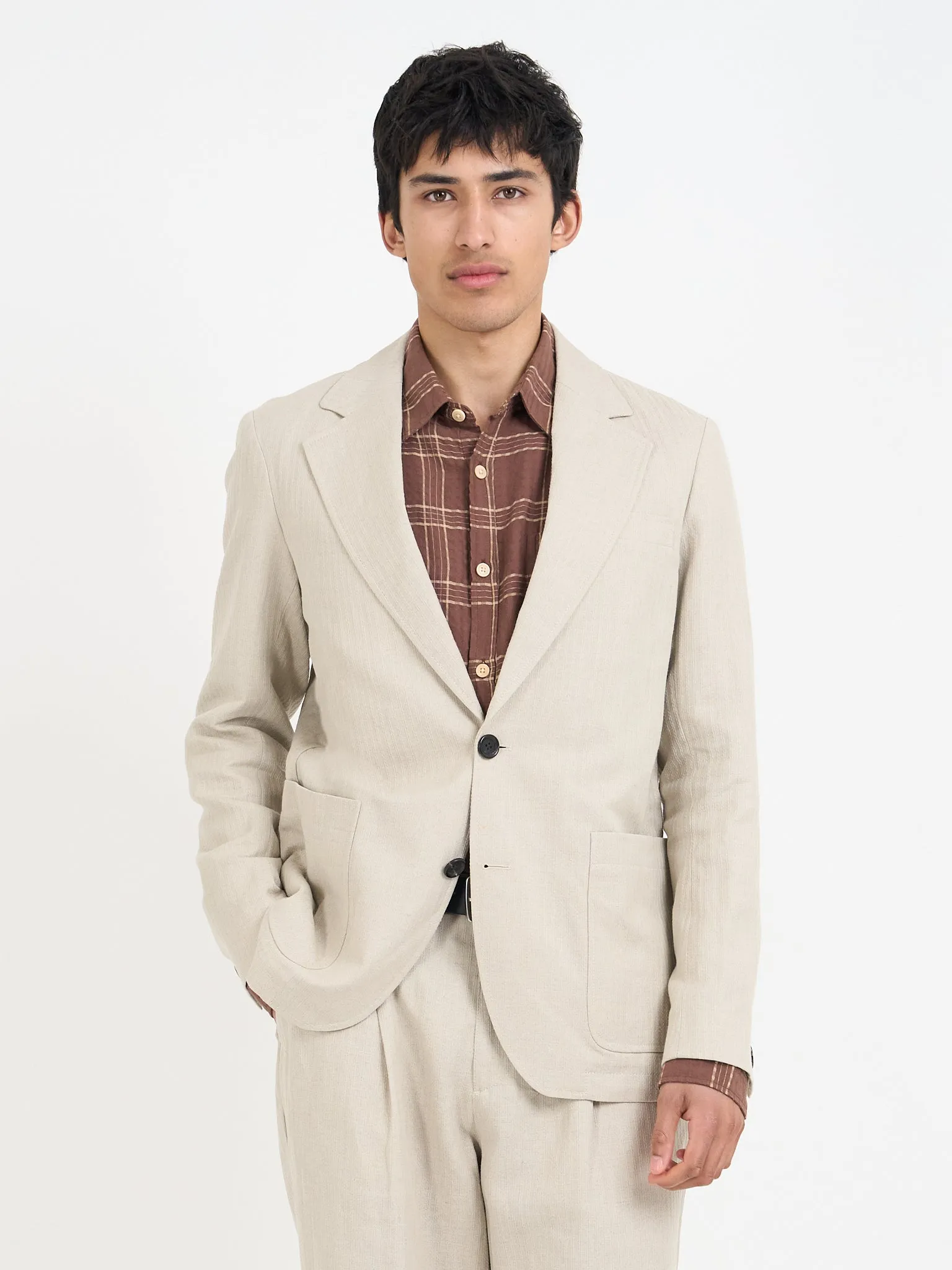 Wilkes Sand Westbury Suit sold by Oliver Spencer product image thumbnail 4