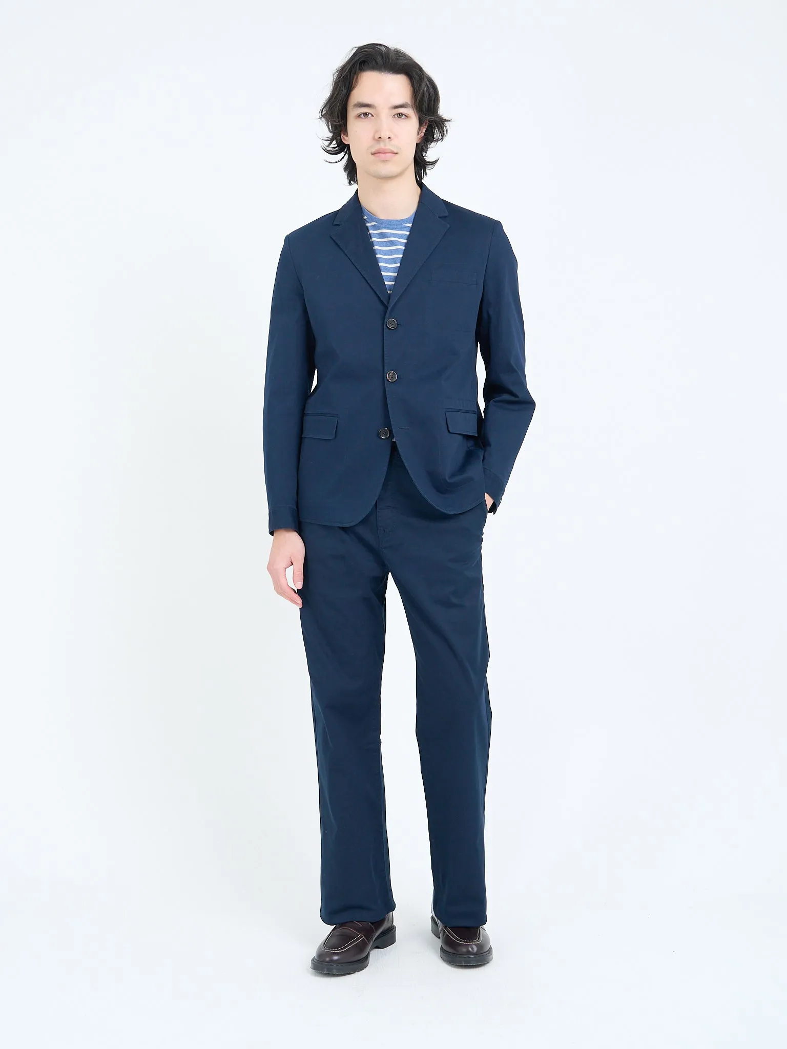 Tomlin Navy Sidney Suit sold by Oliver Spencer