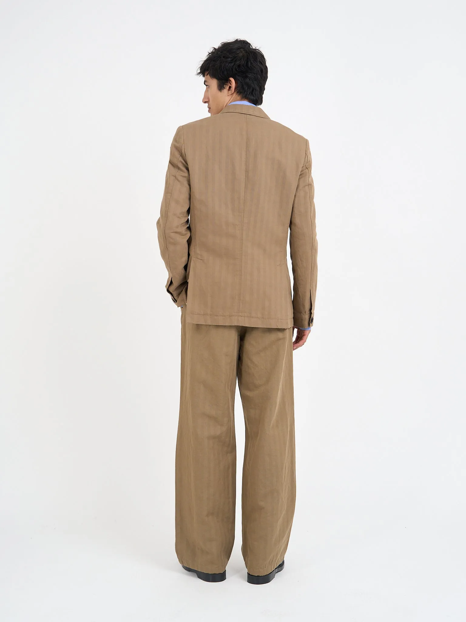Sadler Beige Double Breasted Suit sold by Oliver Spencer product image thumbnail 2