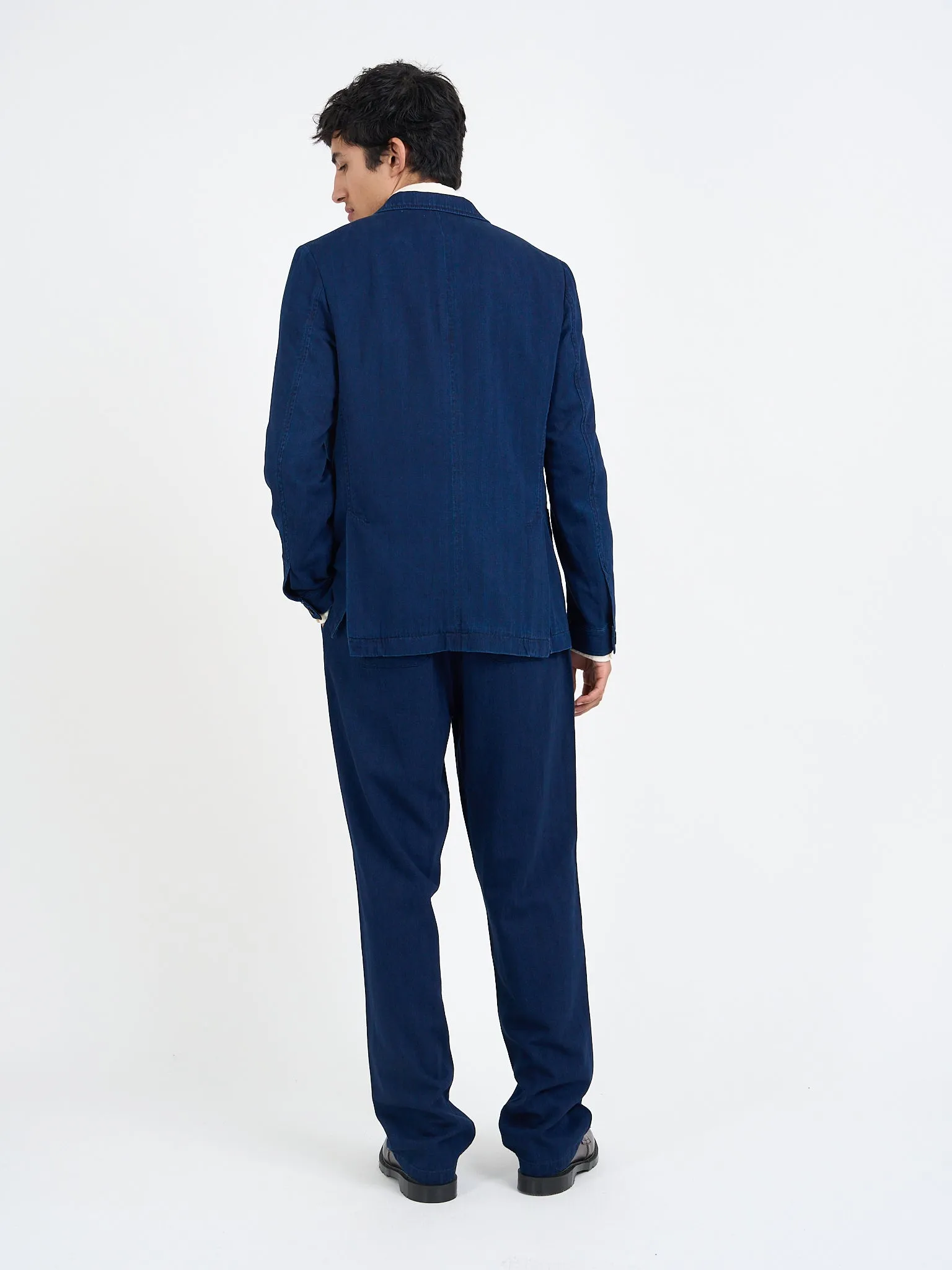 Faye Indigo Blue Double Breasted Suit sold by Oliver Spencer product image thumbnail 2