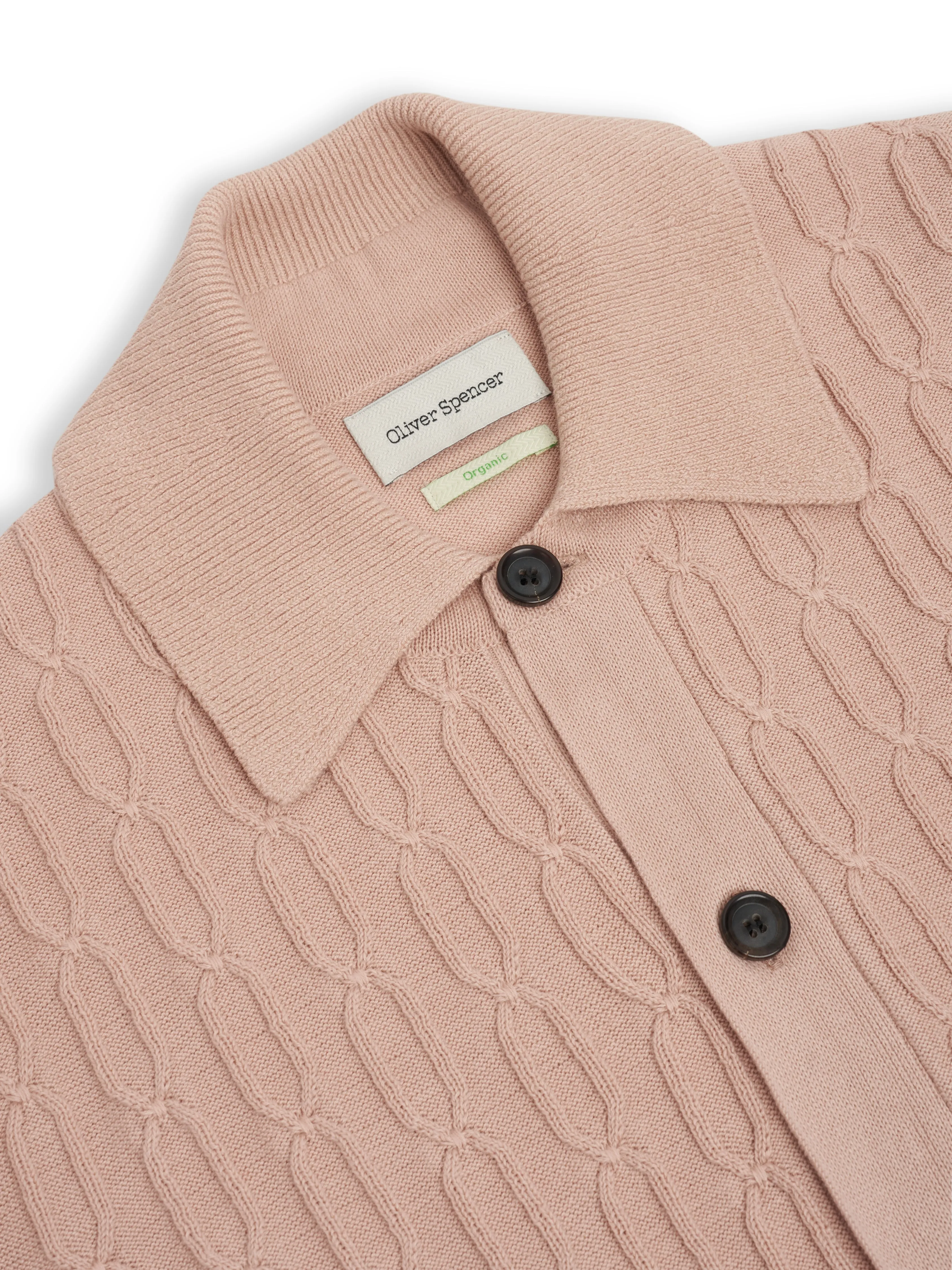 Short Sleeve Rossell Knitted Shirt Penrose Pink sold by Oliver Spencer product image thumbnail 4