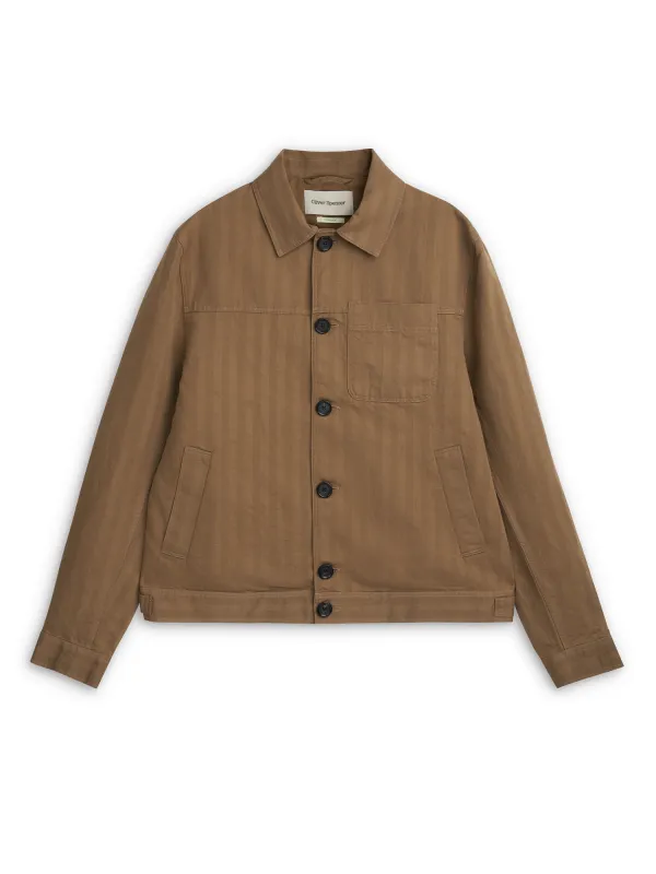 Buffalo Jacket Sadler Beige sold by Oliver Spencer