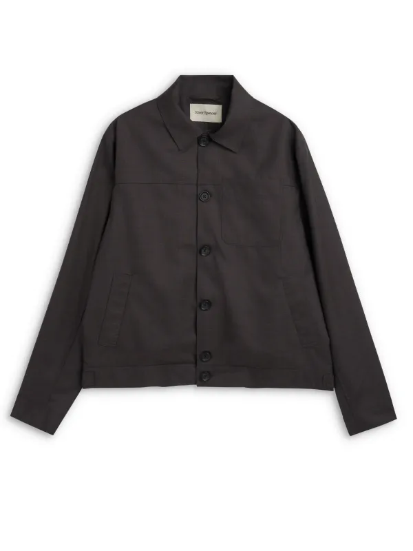 Buffalo Jacket Miro Brown sold by Oliver Spencer