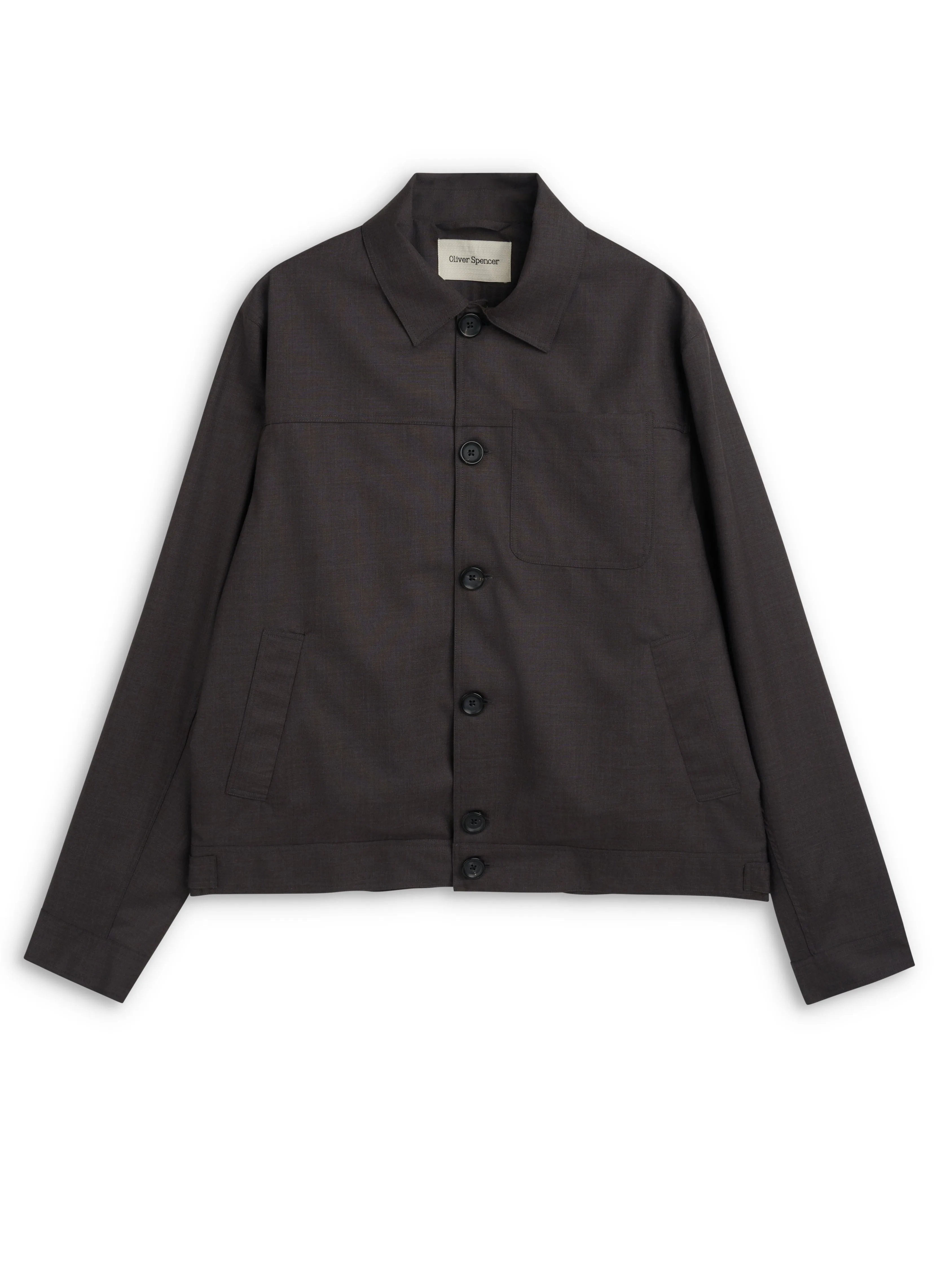 Buffalo Jacket Miro Brown sold by Oliver Spencer