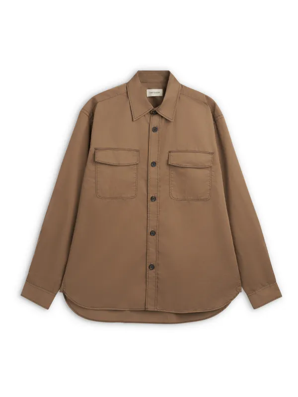 Penryn Overshirt (Loose Fit) Gilman Beige sold by Oliver Spencer