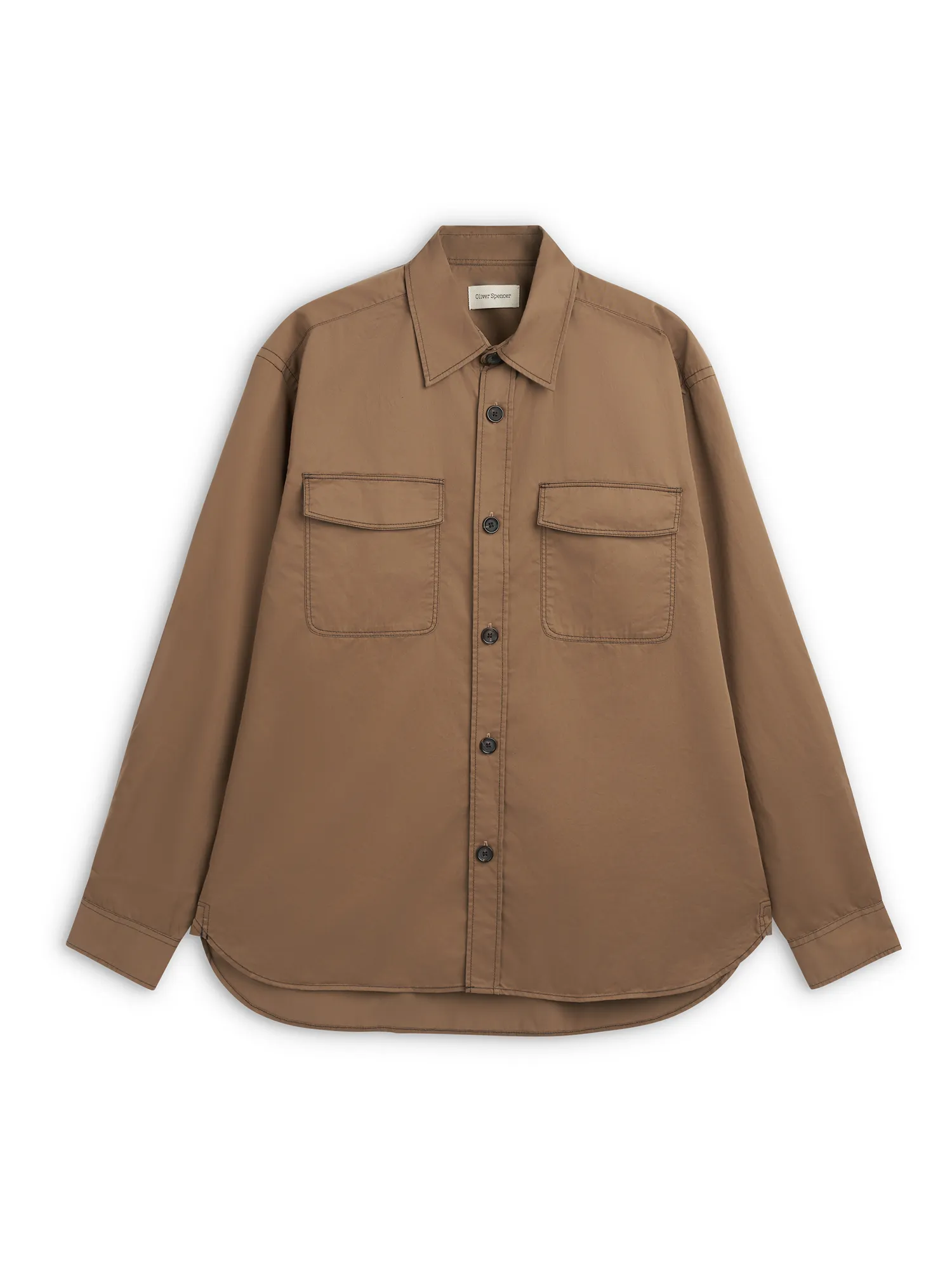 Penryn Overshirt (Loose Fit) Gilman Beige sold by Oliver Spencer