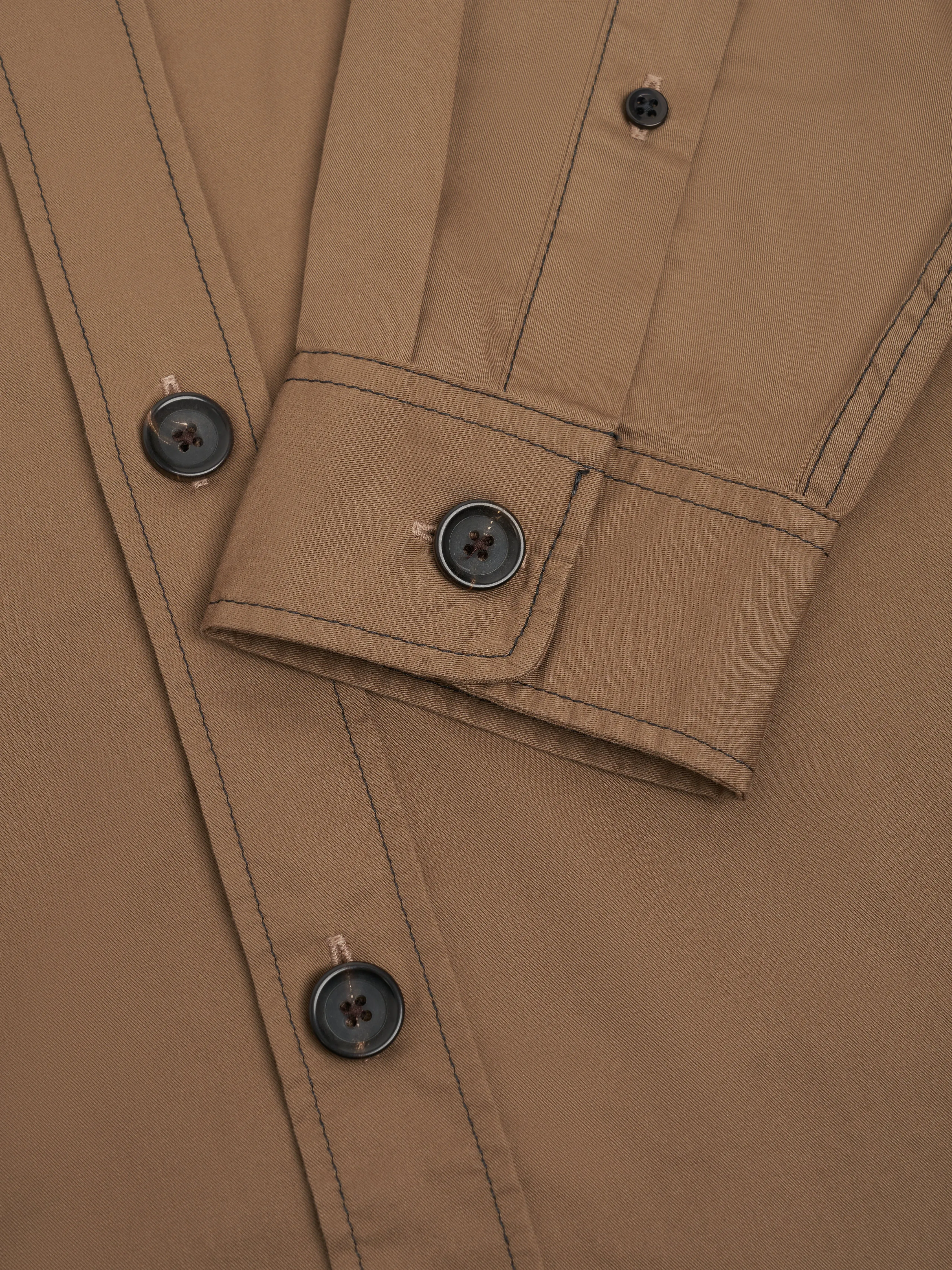 Penryn Overshirt (Loose Fit) Gilman Beige sold by Oliver Spencer product image thumbnail 5