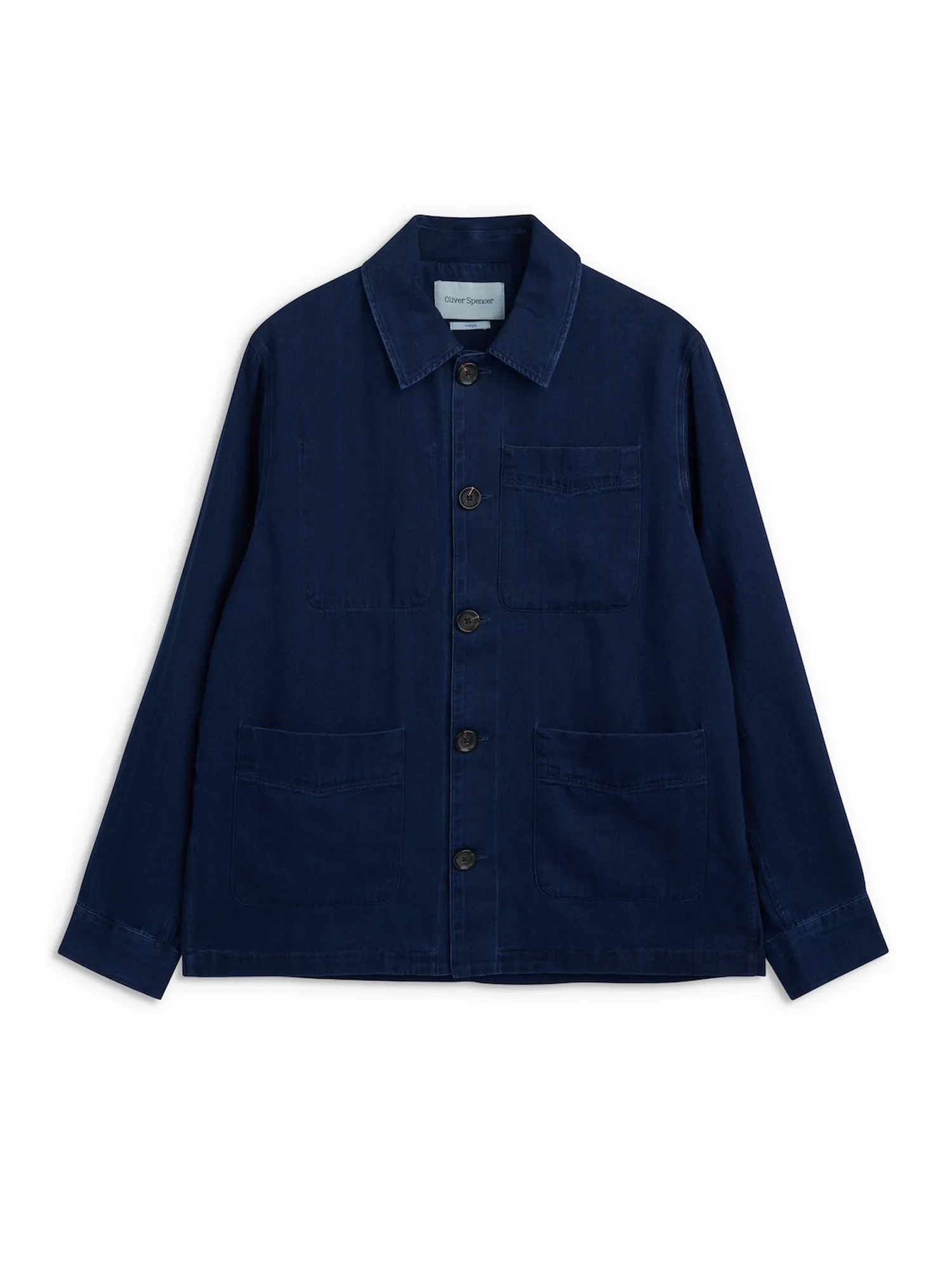 Kennard Jacket Faye Indigo Blue sold by Oliver Spencer