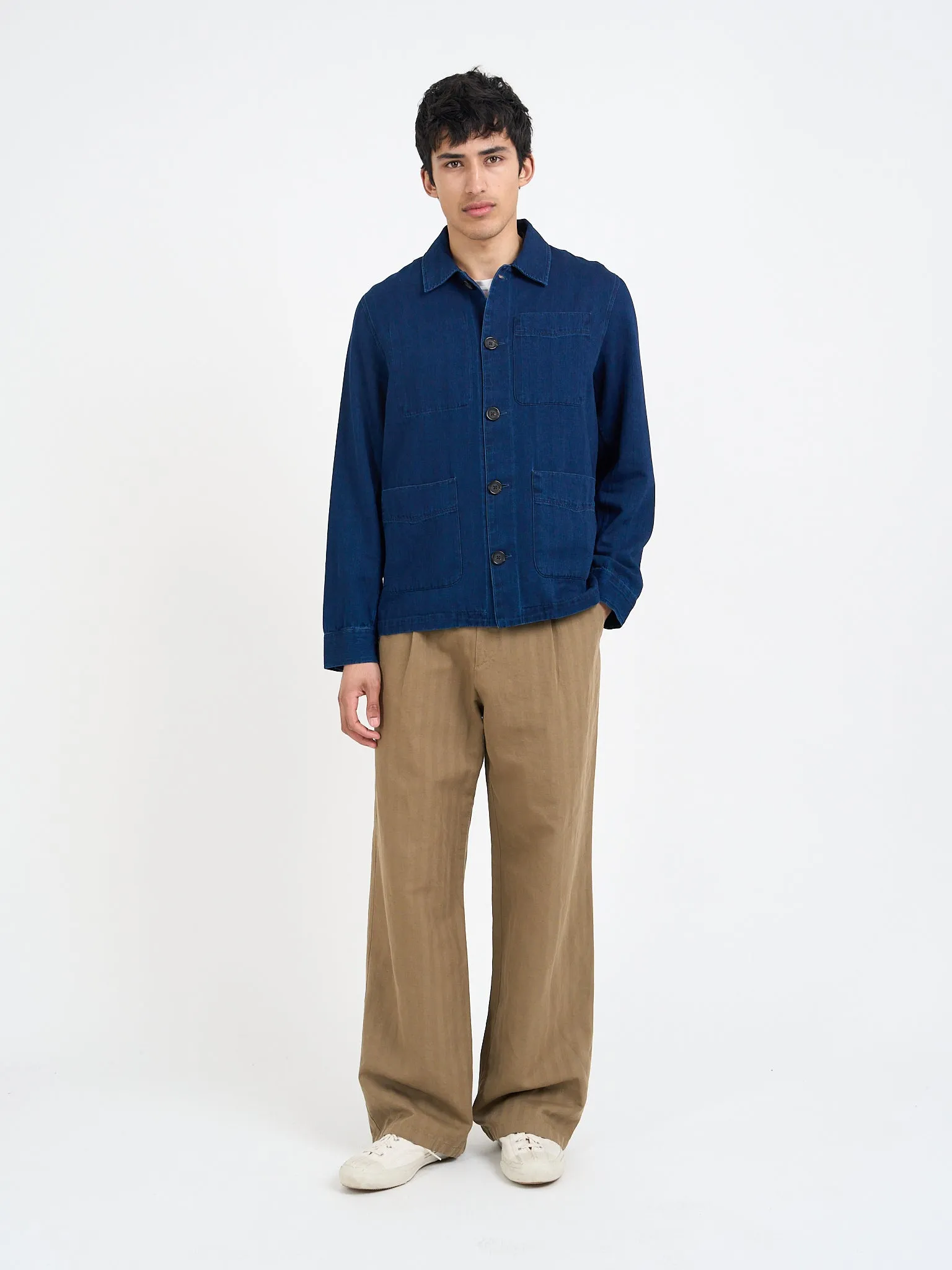 Kennard Jacket Faye Indigo Blue sold by Oliver Spencer product image thumbnail 2