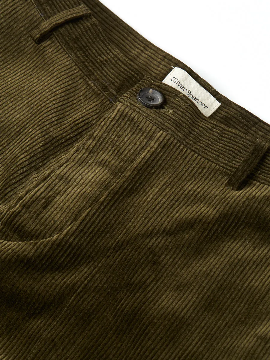 Judo Trousers Kingsley Cord Green sold by Oliver Spencer product image thumbnail 4