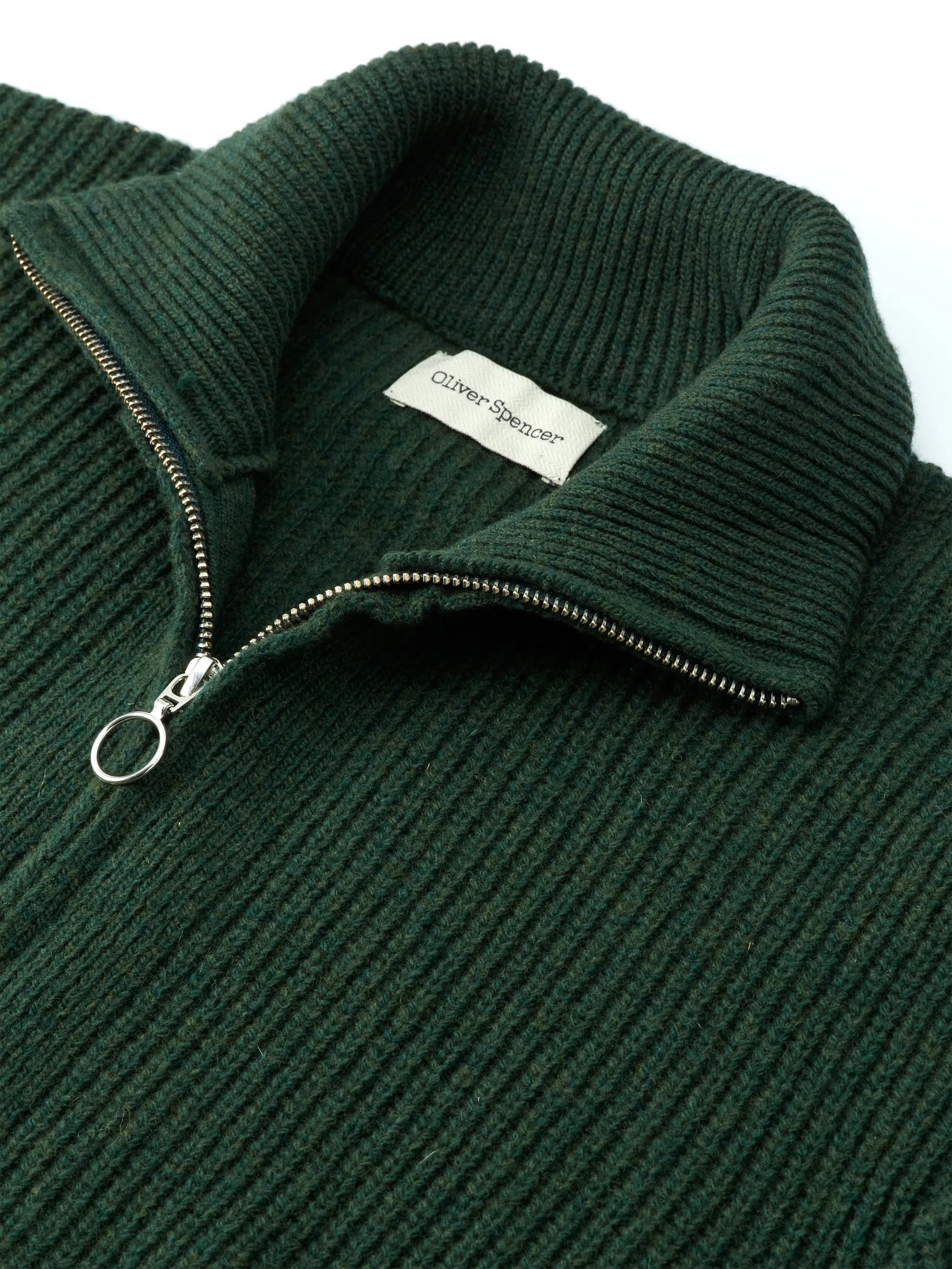 Kilbridge Zip Through Cardigan Elana Green sold by Oliver Spencer product image thumbnail 2