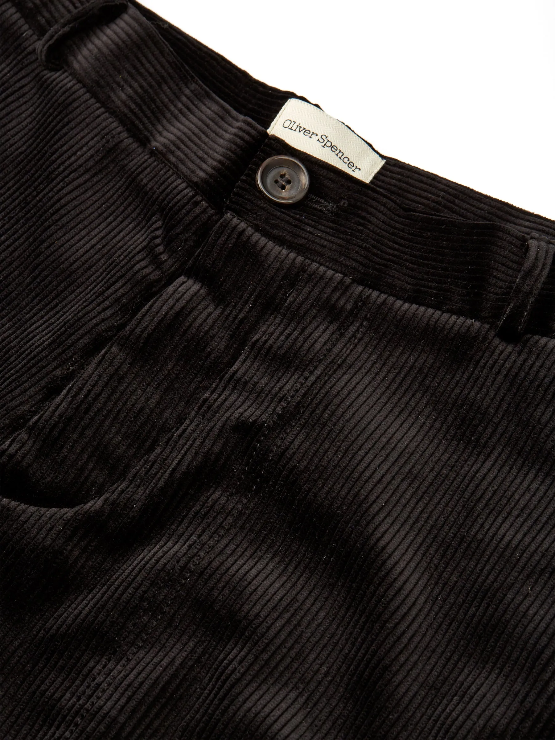 Judo Trousers Kingsley Cord Black sold by Oliver Spencer product image thumbnail 2