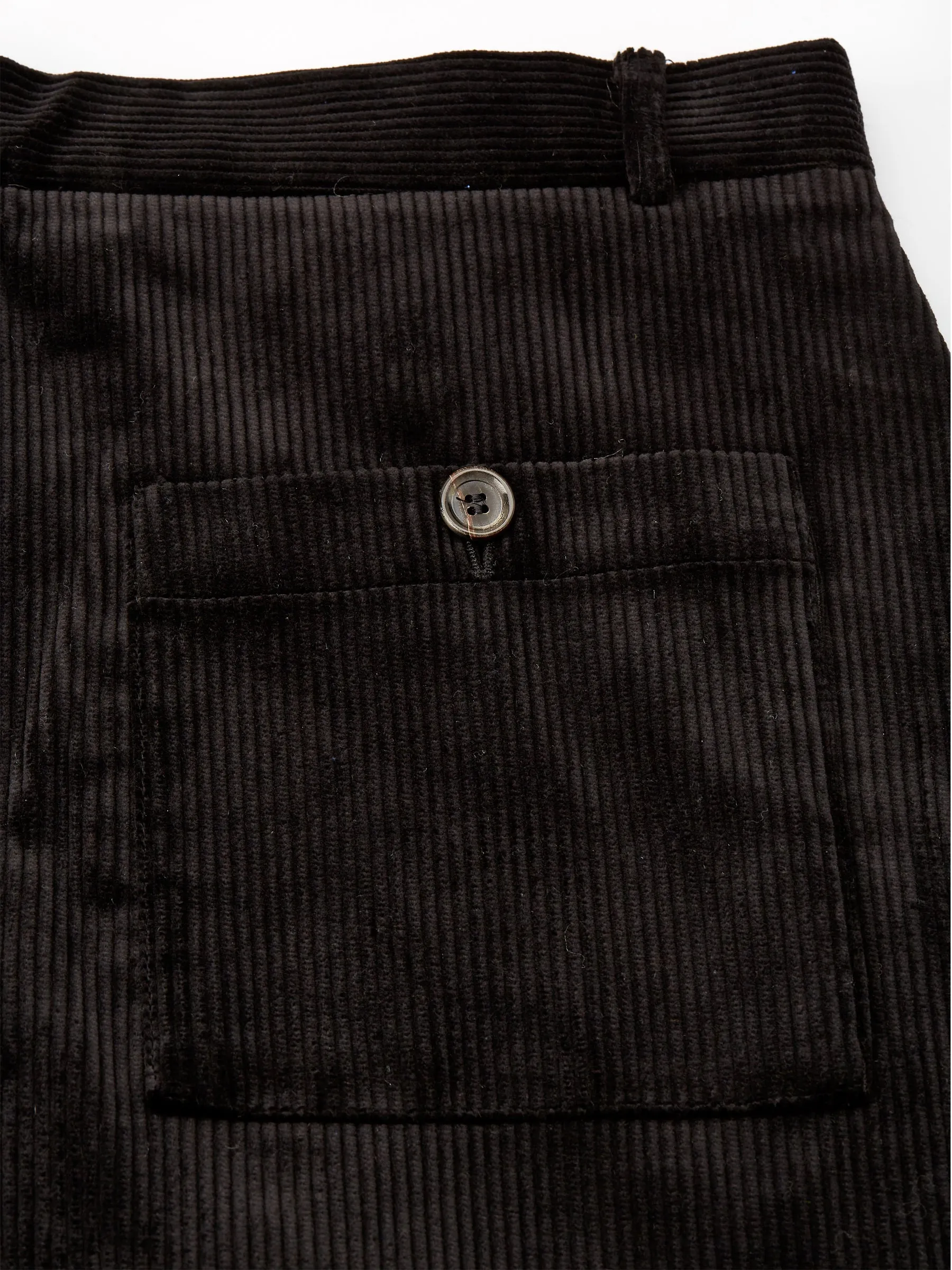 Judo Trousers Kingsley Cord Black sold by Oliver Spencer product image thumbnail 4