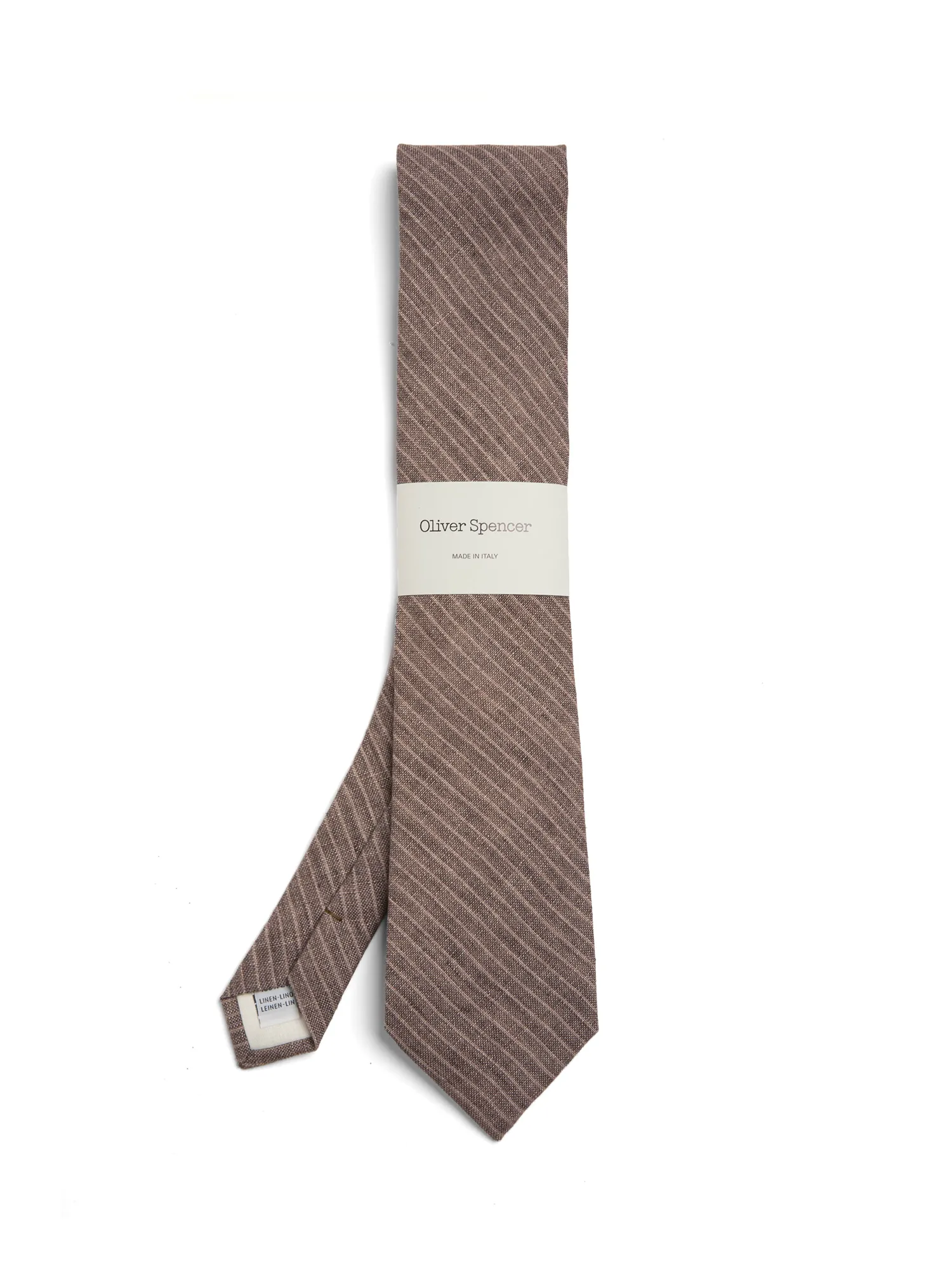 Tie Wilkins Brown/Pink sold by Oliver Spencer