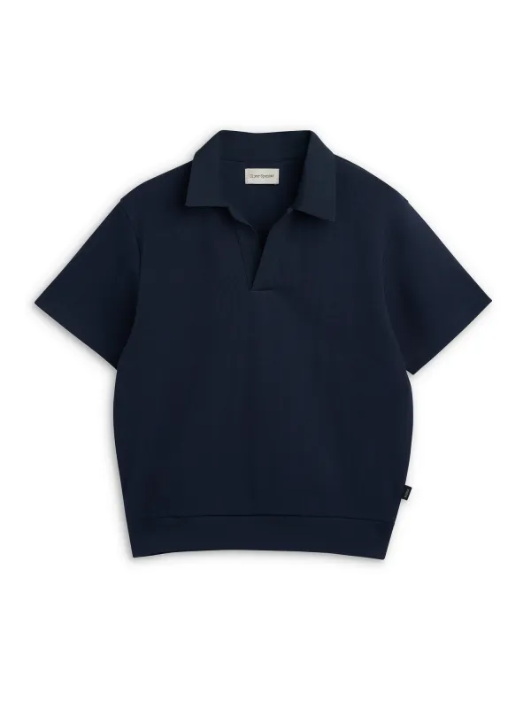 Westcott Polo Shirt Mellis Navy sold by Oliver Spencer