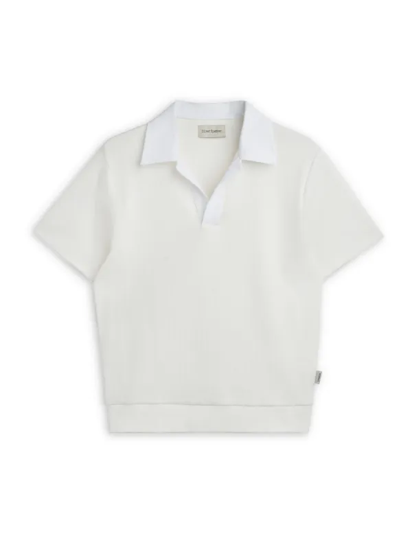 Westcott Polo Shirt Mellis Cream sold by Oliver Spencer