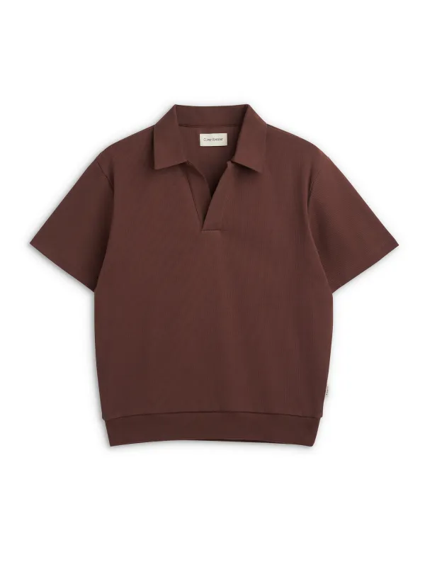 Westcott Polo Shirt Mellis Brown sold by Oliver Spencer