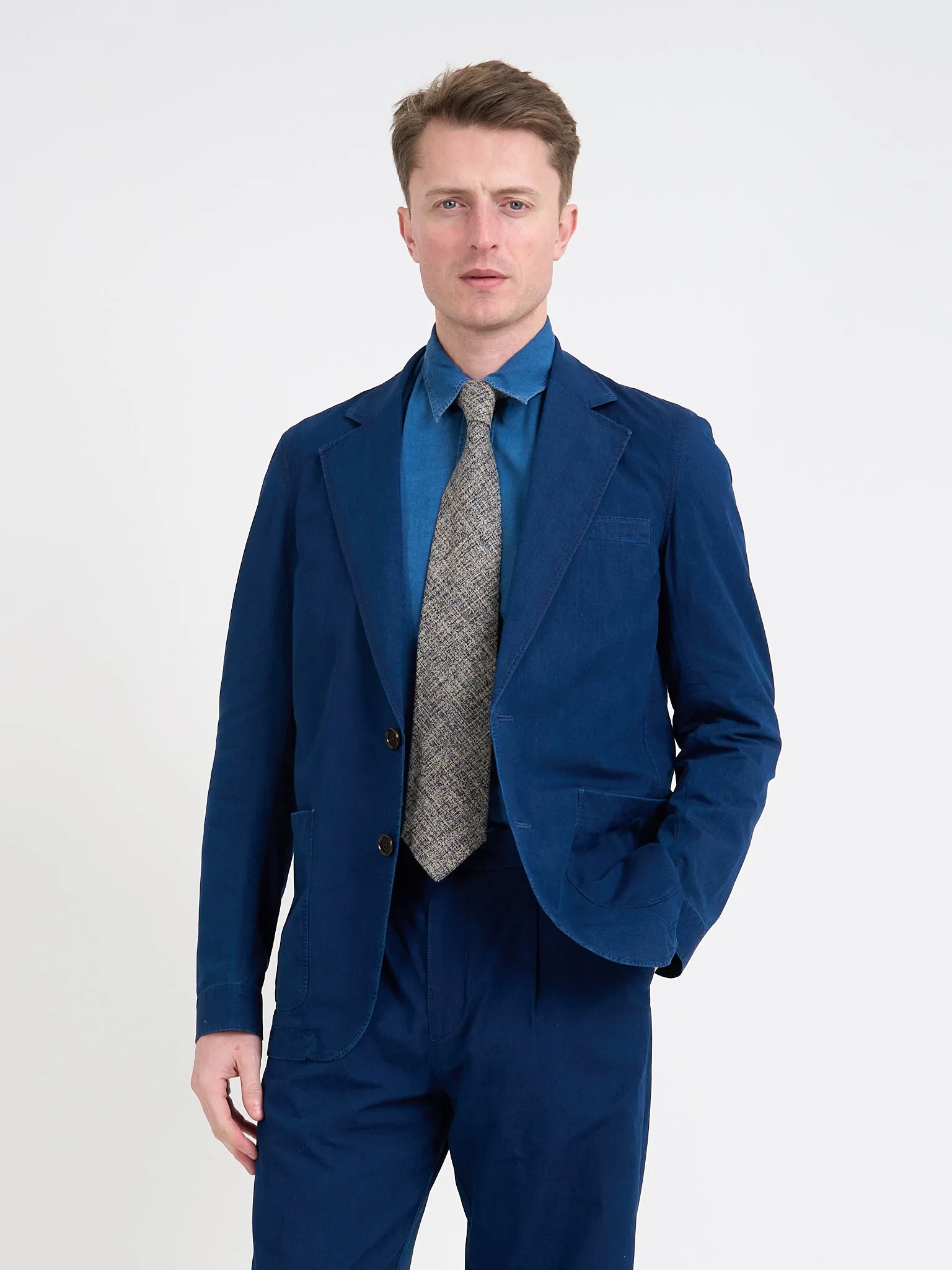 Wylie Indigo Rinse Westbury Suit sold by Oliver Spencer product image thumbnail 4