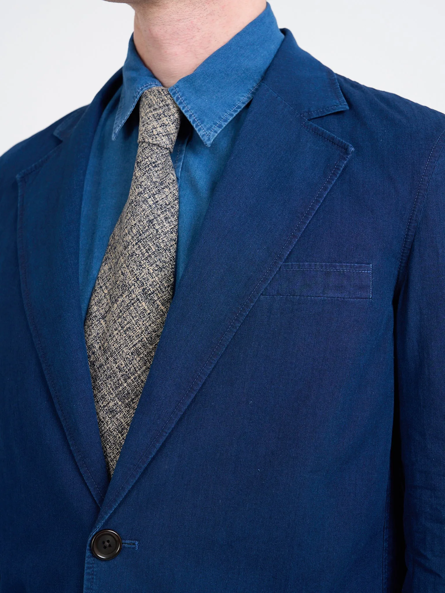 Wylie Indigo Rinse Westbury Suit sold by Oliver Spencer product image thumbnail 3