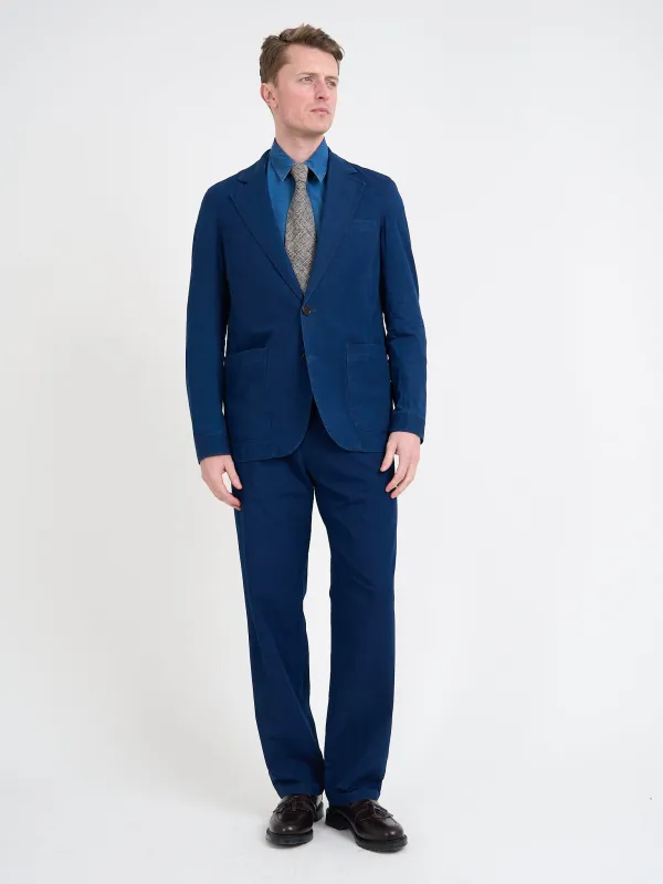 Wylie Indigo Rinse Westbury Suit made by Oliver Spencer
