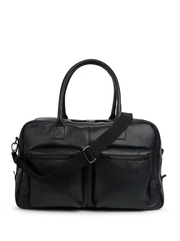 Oliver Spencer x Secret Trips Leather Travel Bag Black made by Oliver Spencer