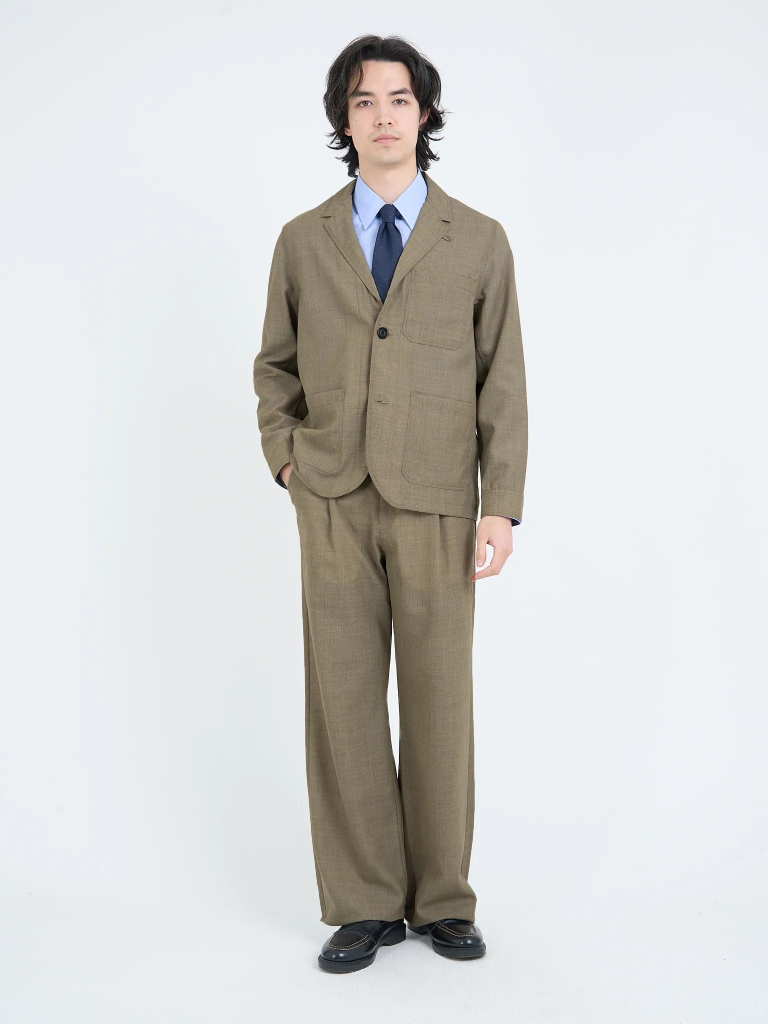 Ludbrook Beige Edale Suit sold by Oliver Spencer