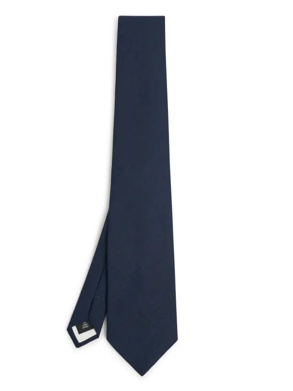 Tie Linton Navy made by Oliver Spencer