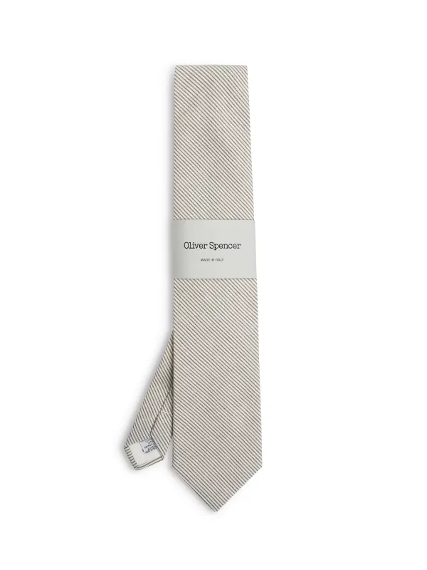 Tie Fyne Blue made by Oliver Spencer