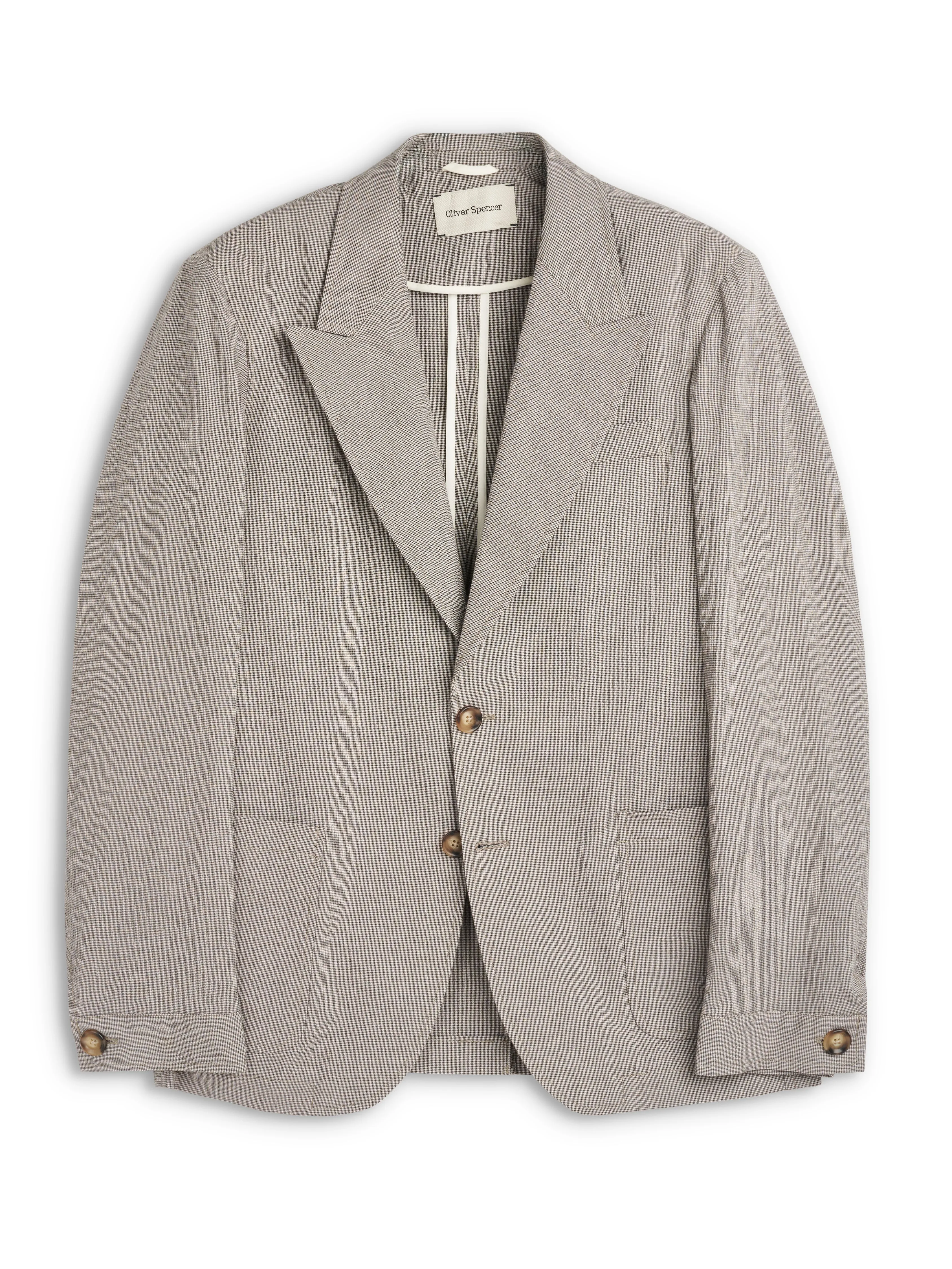 Jensen Brown/White Finsbury Suit sold by Oliver Spencer product image thumbnail 3