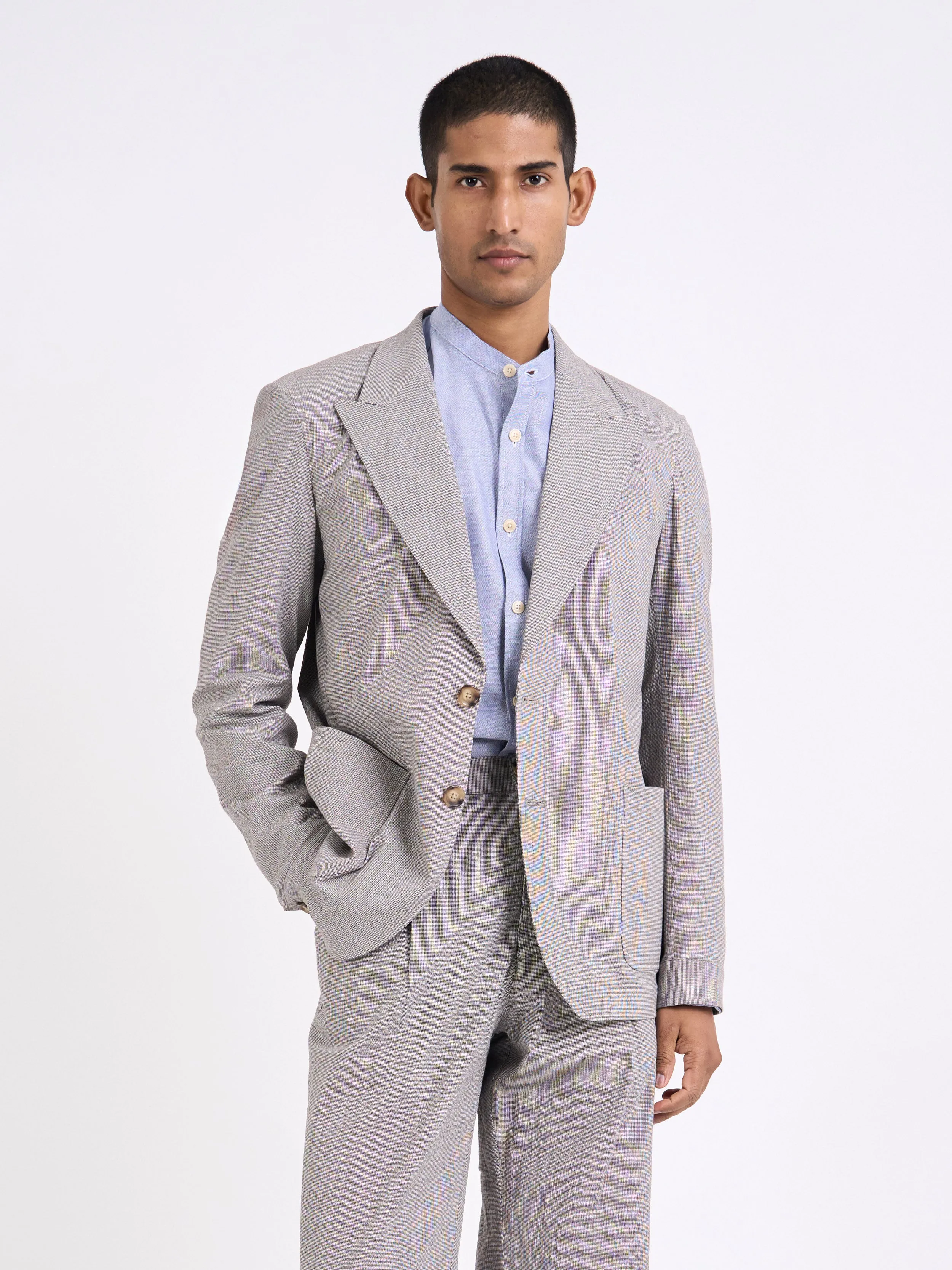 Jensen Brown/White Finsbury Suit sold by Oliver Spencer product image thumbnail 2