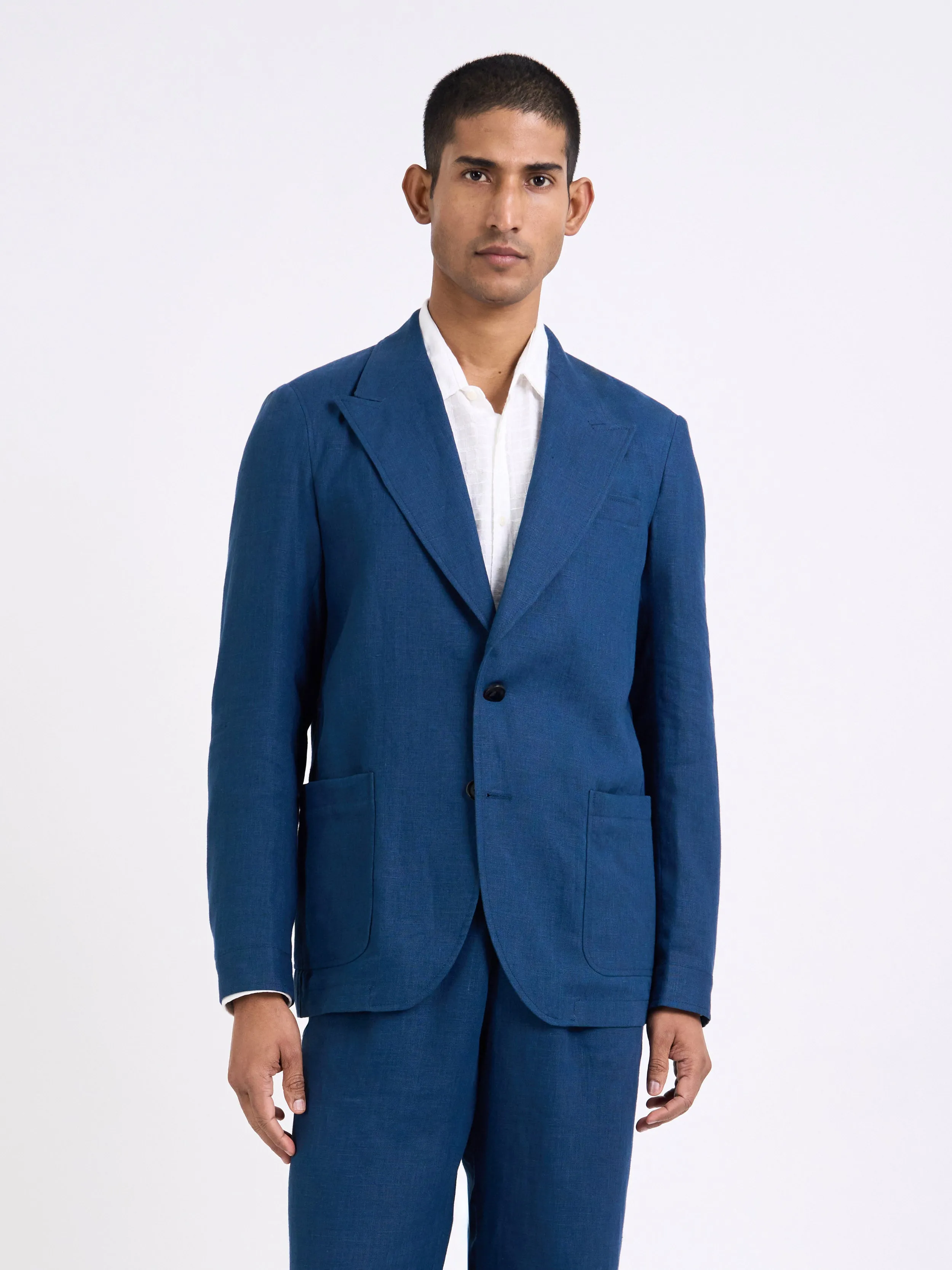 Coney Navy Finsbury Suit sold by Oliver Spencer product image thumbnail 5
