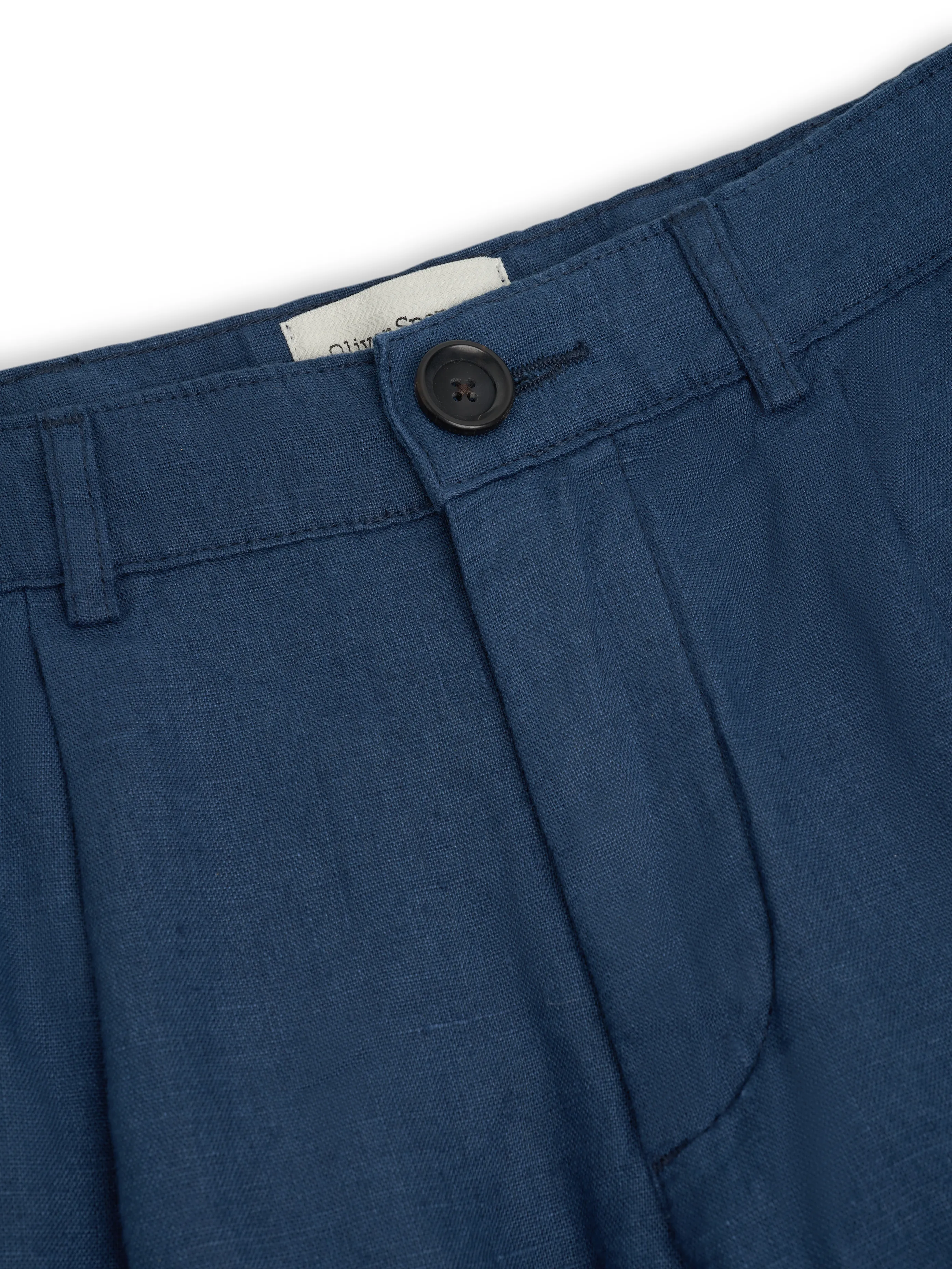 Pleated Shorts Coney Navy sold by Oliver Spencer product image thumbnail 5