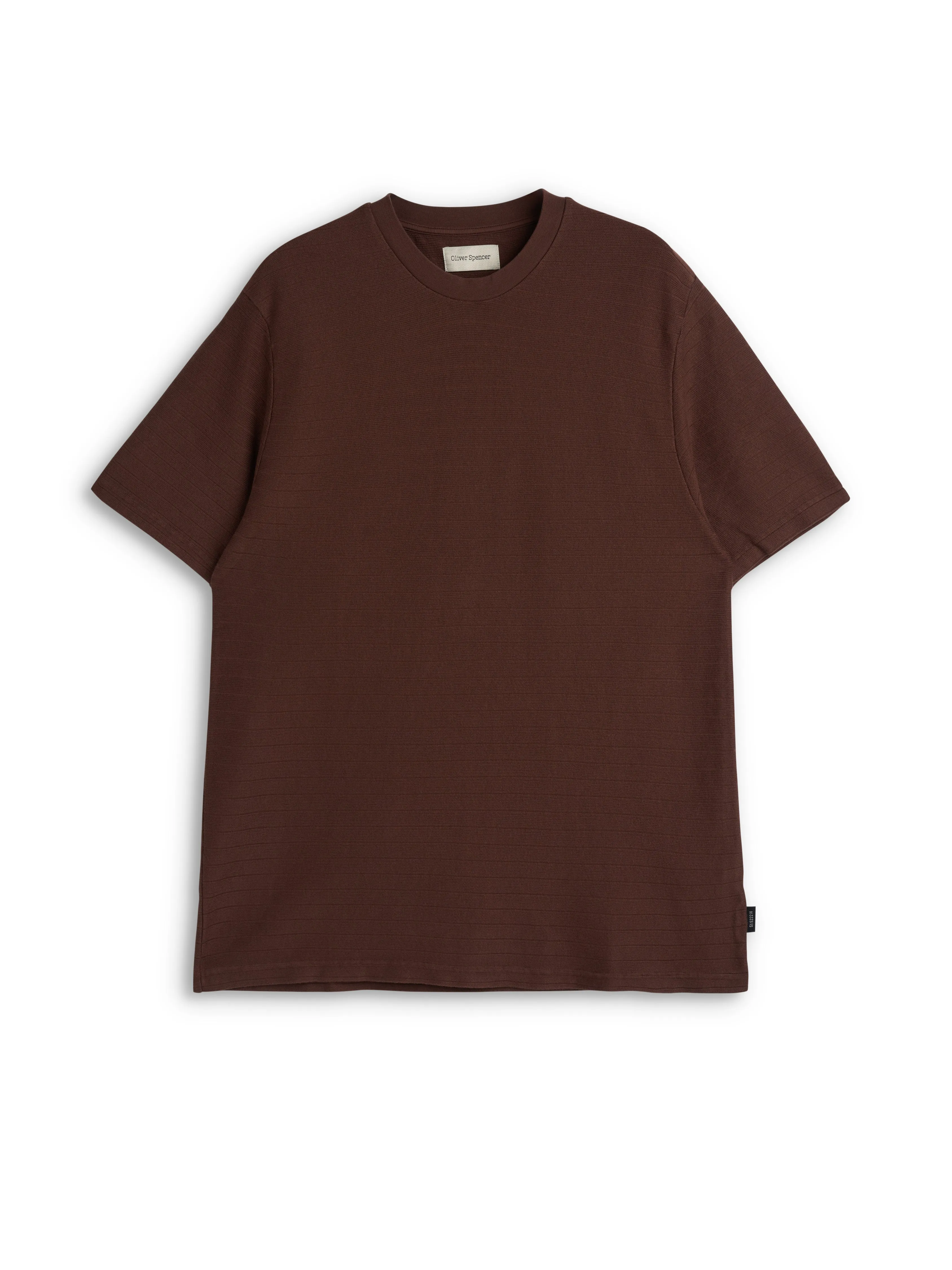 Lynton Crew Neck T-Shirt Coburn Brown sold by Oliver Spencer