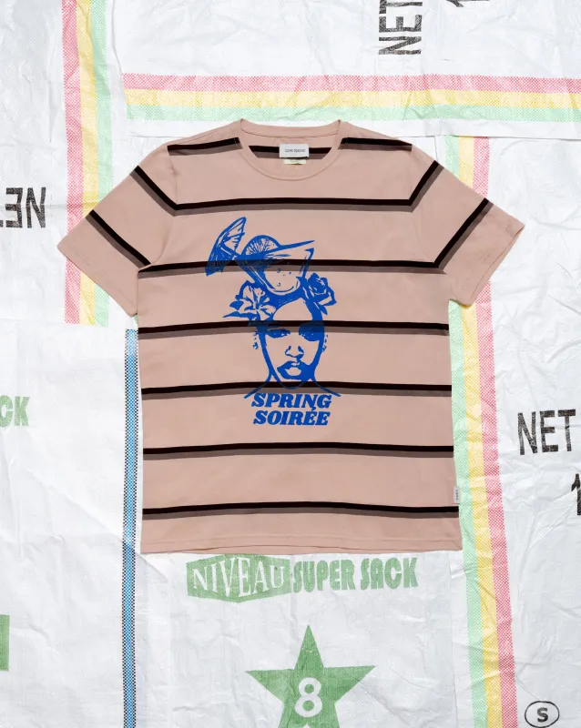 Le Tings Spring Soiree T-Shirt Bartley Pink made by Oliver Spencer