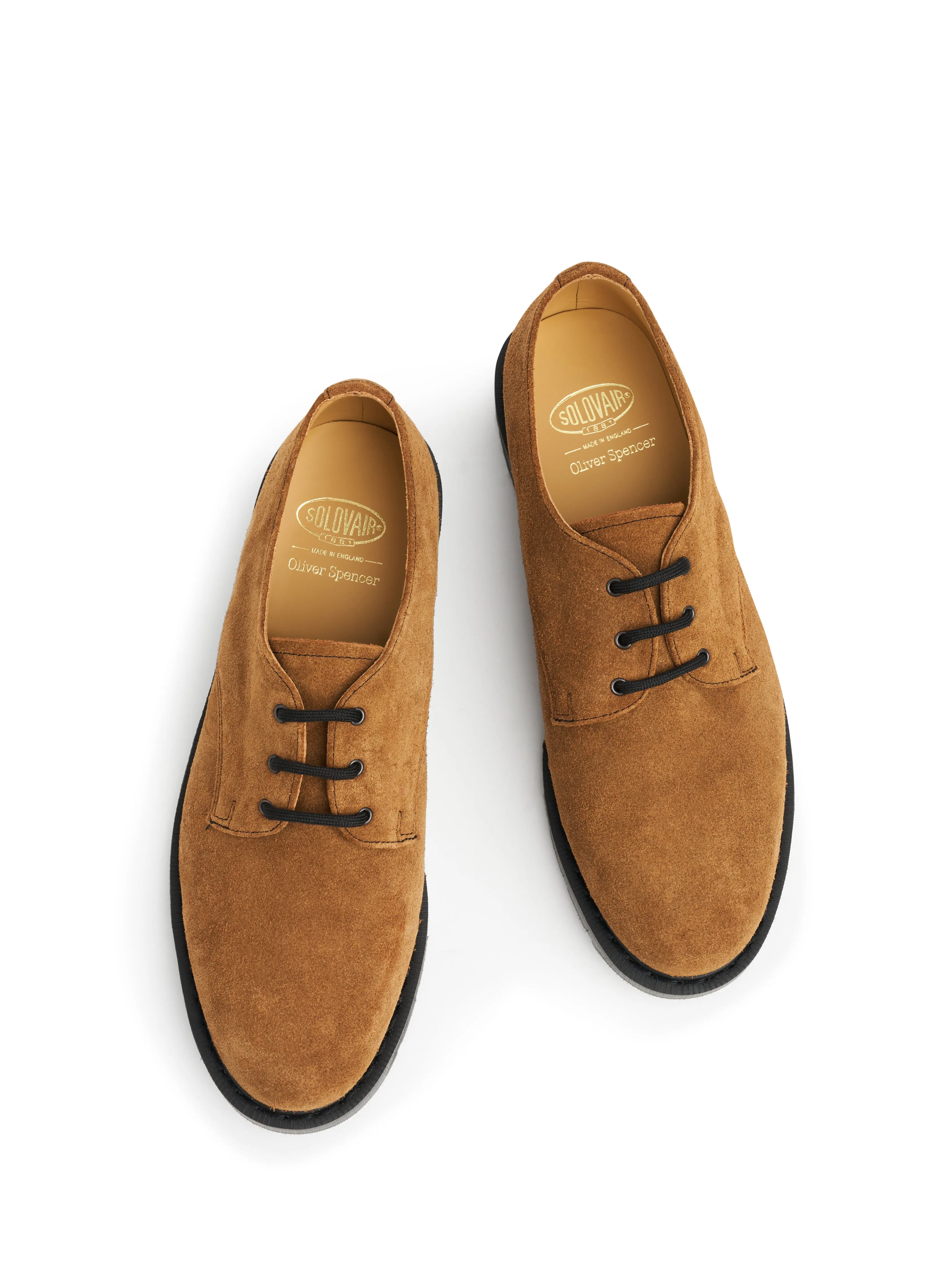 Solovair x Oliver Spencer Gibson Shoe Tan Suede sold by Oliver Spencer product image thumbnail 3