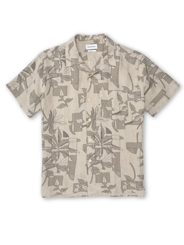 Havana Short Sleeve Shirt Westgate Beige made by Oliver Spencer