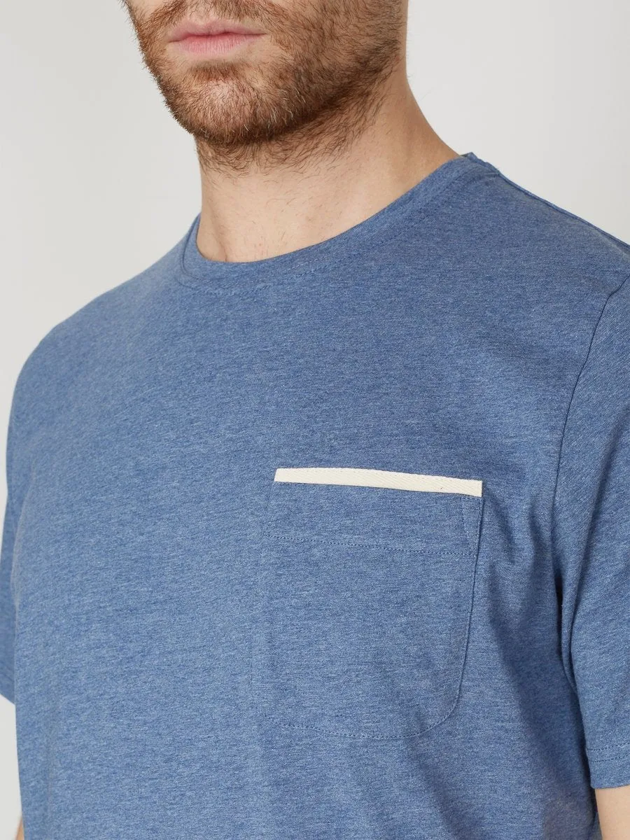 Oli's T-Shirt Warren Sky Blue sold by Oliver Spencer product image thumbnail 4