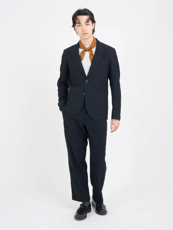 Sampson Black Mansfield Suit made by Oliver Spencer