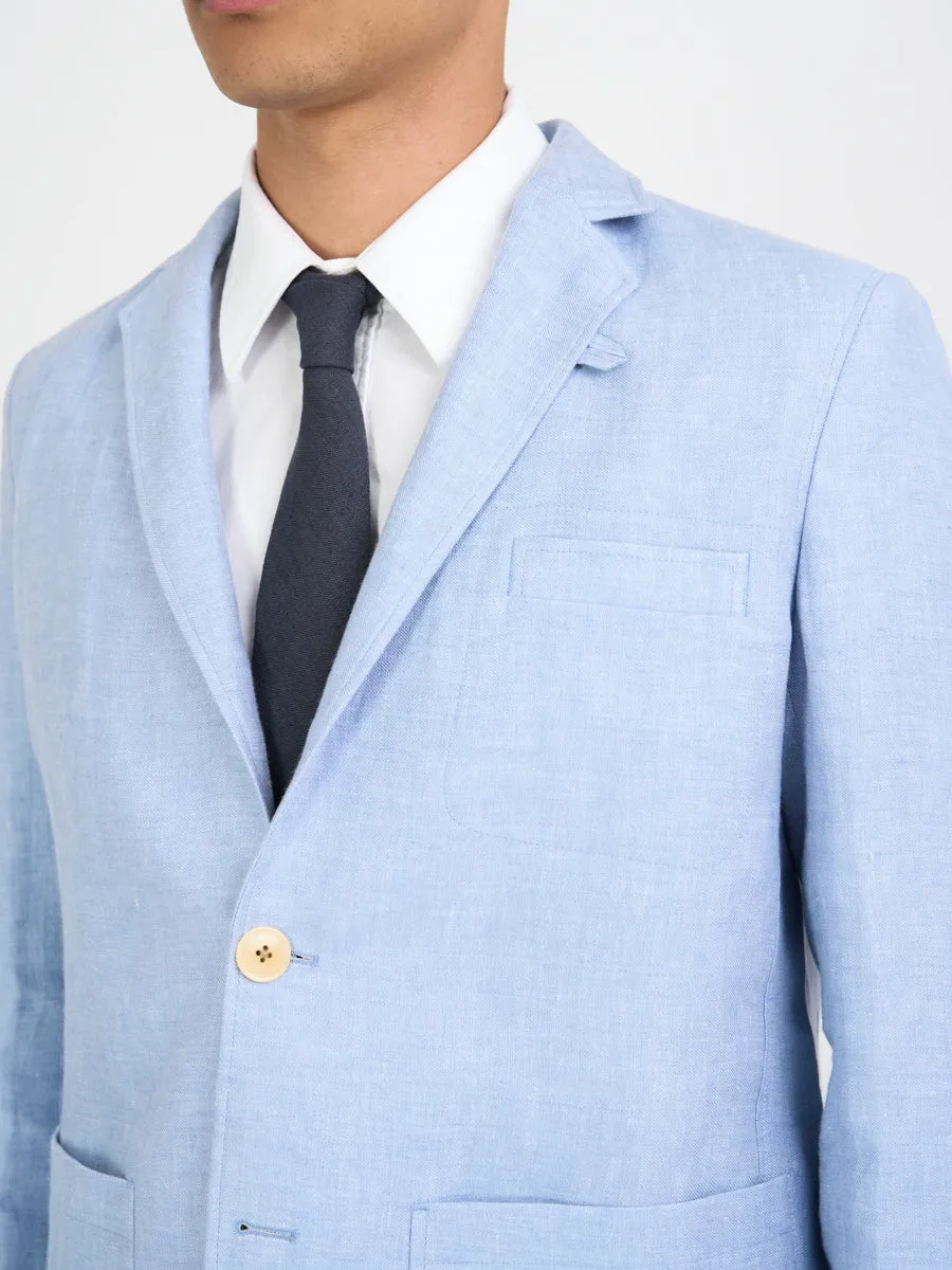 Drescher Blue Theobald Suit sold by Oliver Spencer product image thumbnail 3