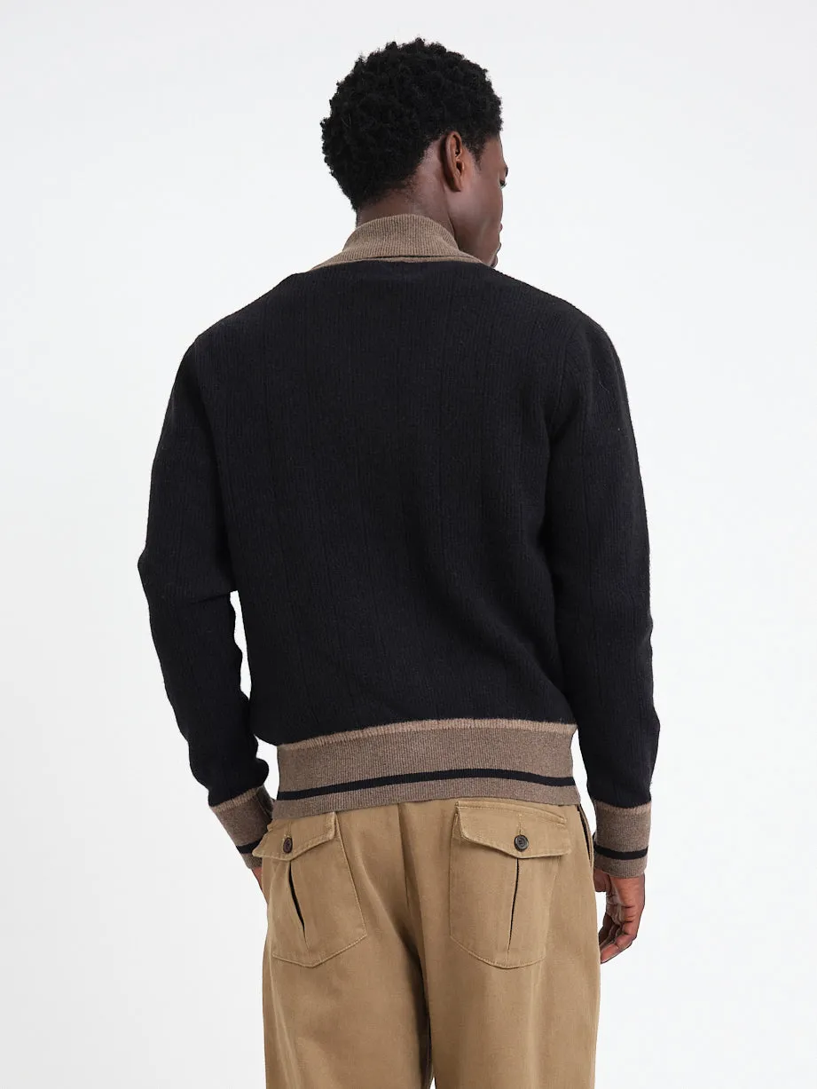 Britten Knitted Cardigan Colvin Black sold by Oliver Spencer product image thumbnail 3