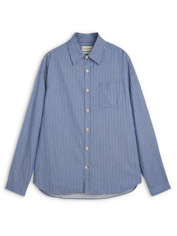 New York Special Shirt Macon Blue Stripe made by Oliver Spencer