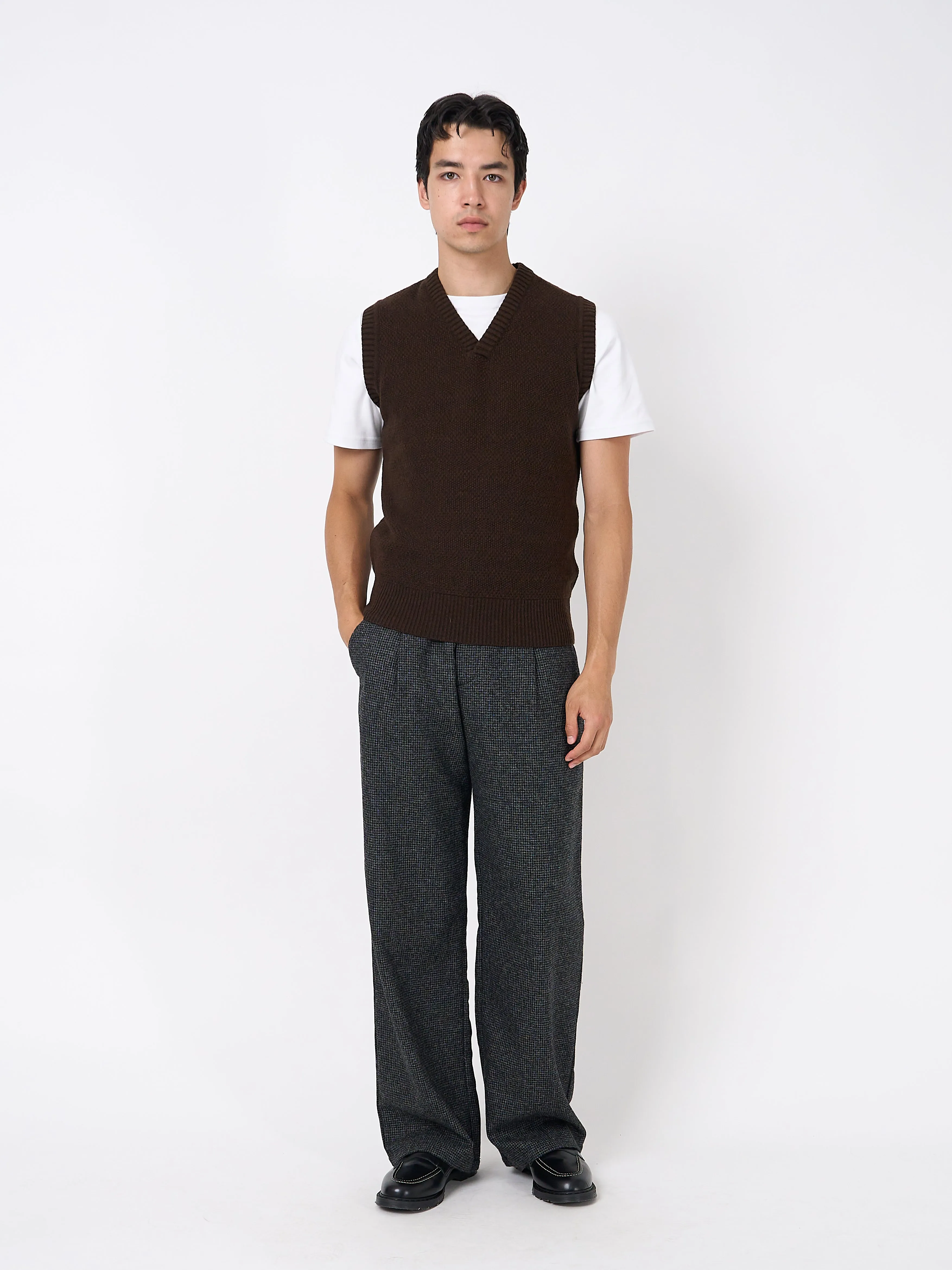 Graves V Neck Vest Bryant Brown sold by Oliver Spencer product image thumbnail 2