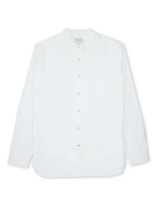 Grandad Shirt Brecon White sold by Oliver Spencer