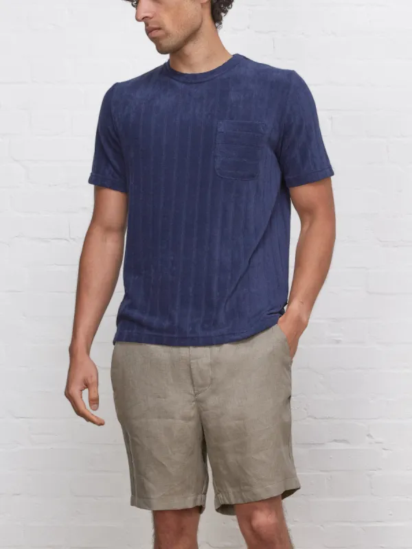 Oli's T-Shirt Haywood Navy sold by Oliver Spencer