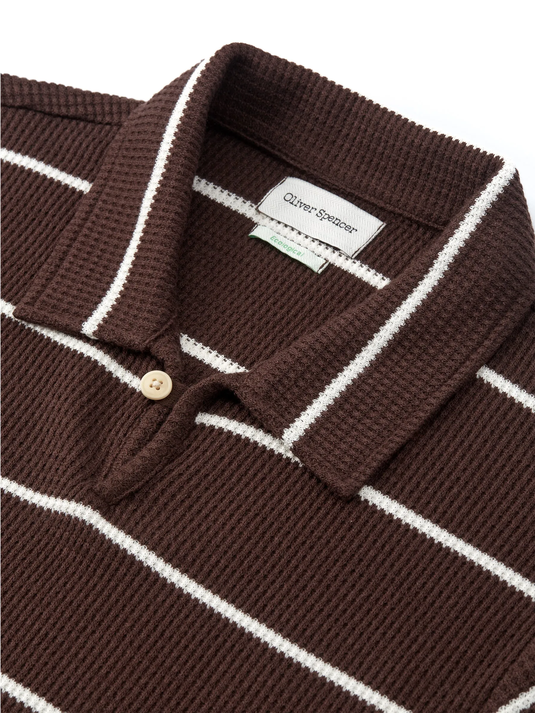 Hawthorn Polo Shirt Gilmore Chocolate Brown sold by Oliver Spencer product image thumbnail 4